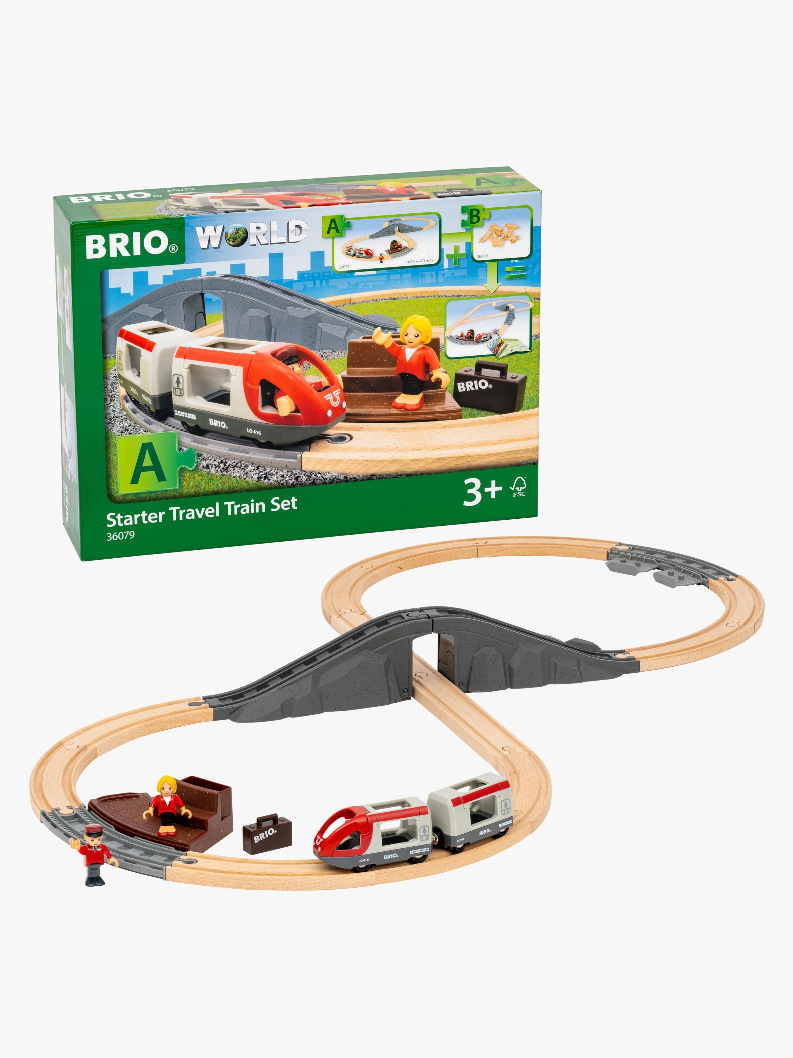 BRIO World 36079 Aloituspakkaus Matkustajajuna