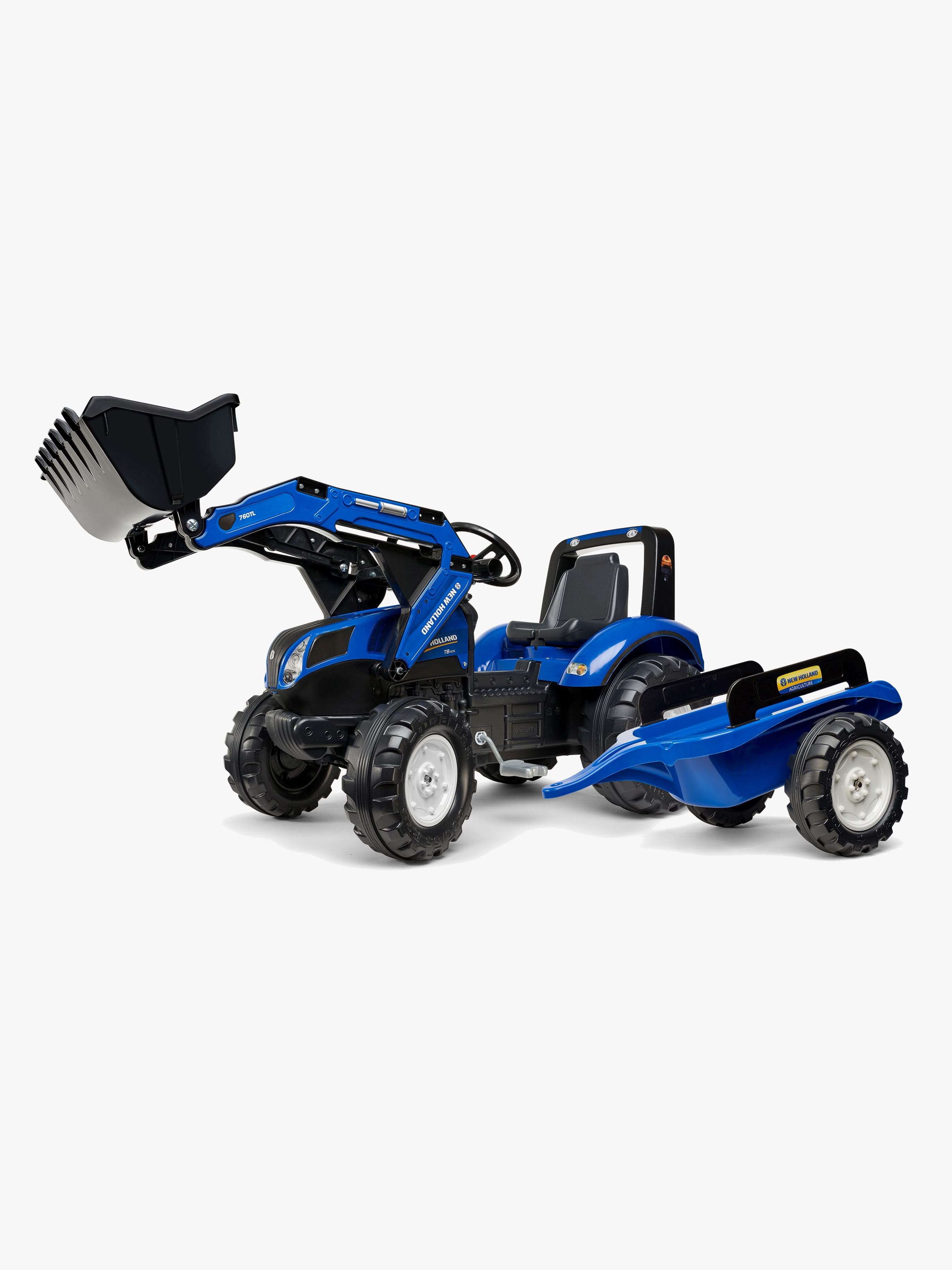 Falk New Holland Poljintraktori + Etukuormaaja & Perävaunu