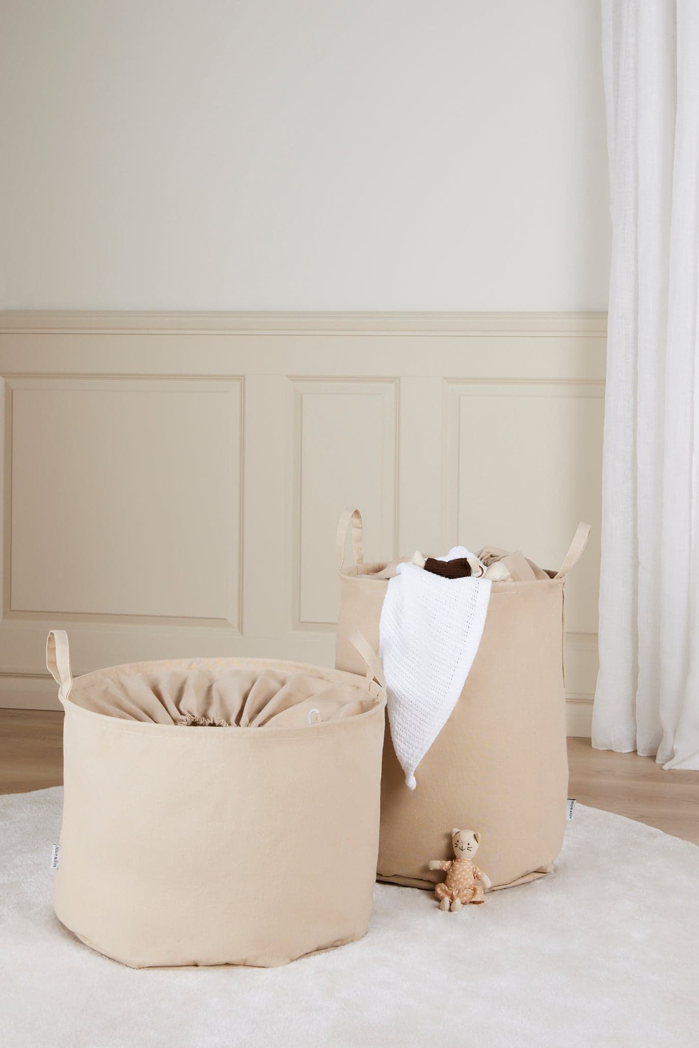 Alice & Fox DINA Säilytyskori 2-pack, Beige