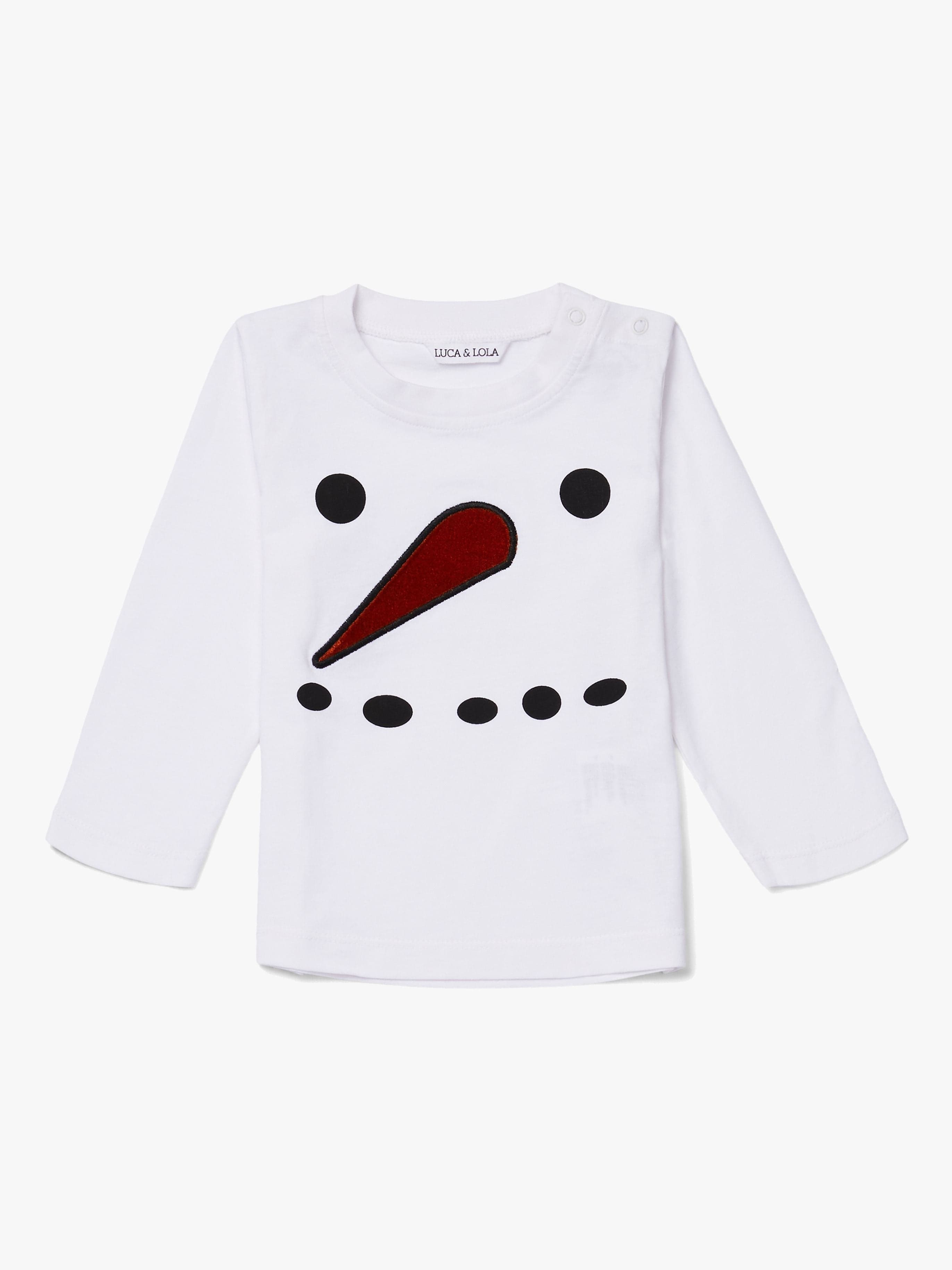 Luca & Lola Paita Baby Snowman, White 62