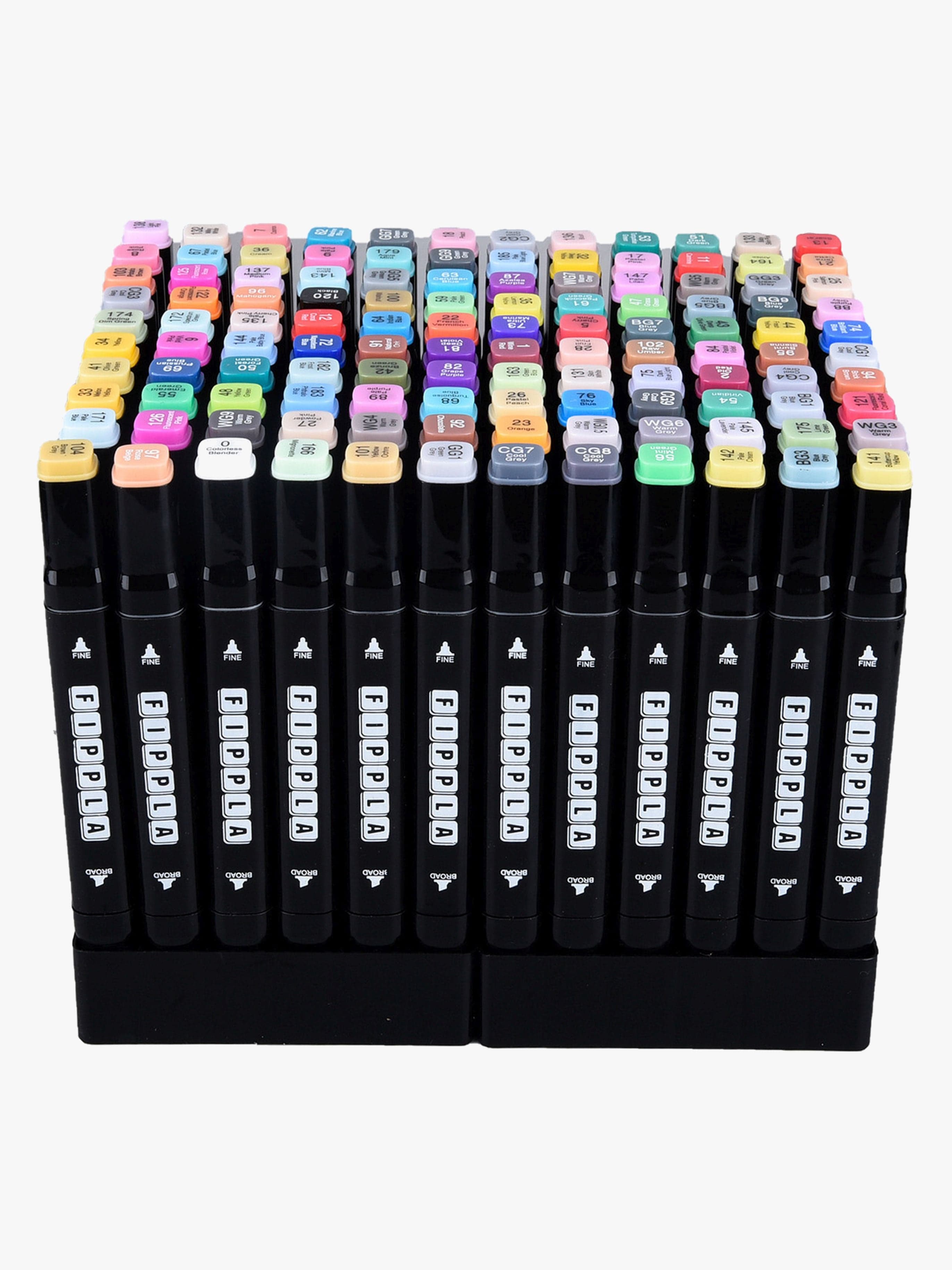 Fippla Tuplakärkiset Alkoholipohjaiset Piirustustussit 120