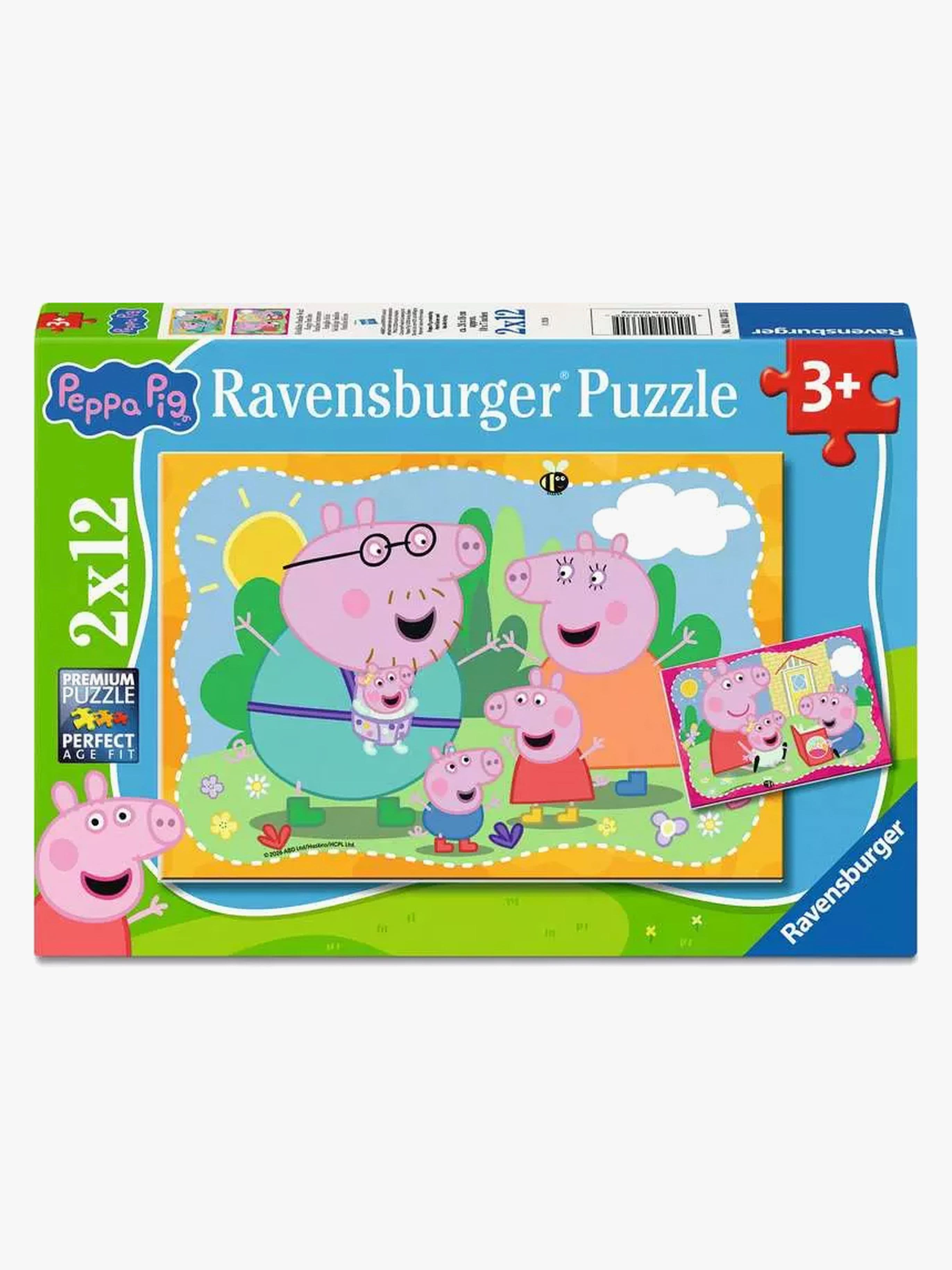 Ravensburger Pipsa Possu Palapeli Happy Families 2x12 Palaa