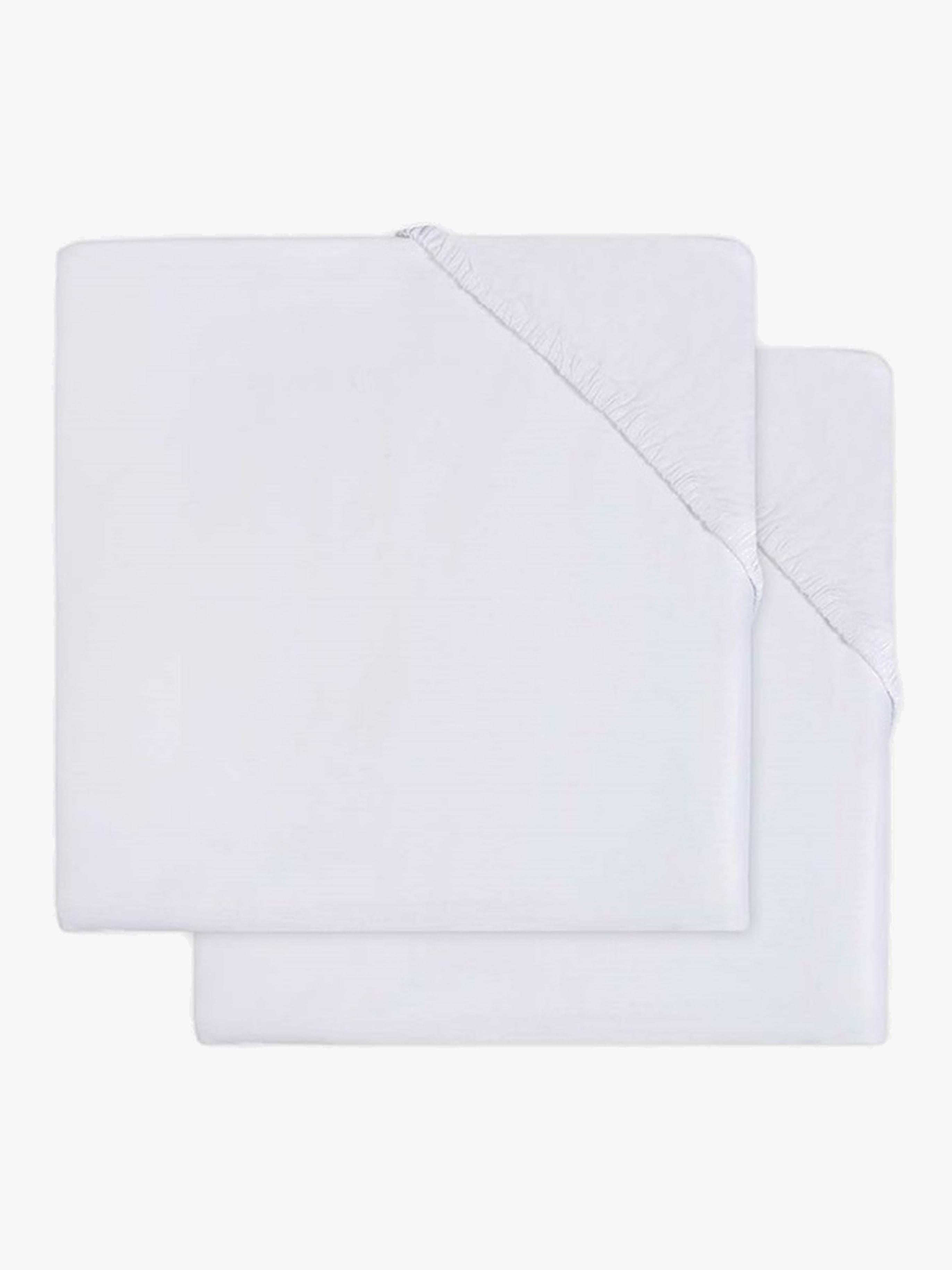 Jollein Muotoonommeltu Aluslakana 2-pack 60x120 cm, Valkoinen