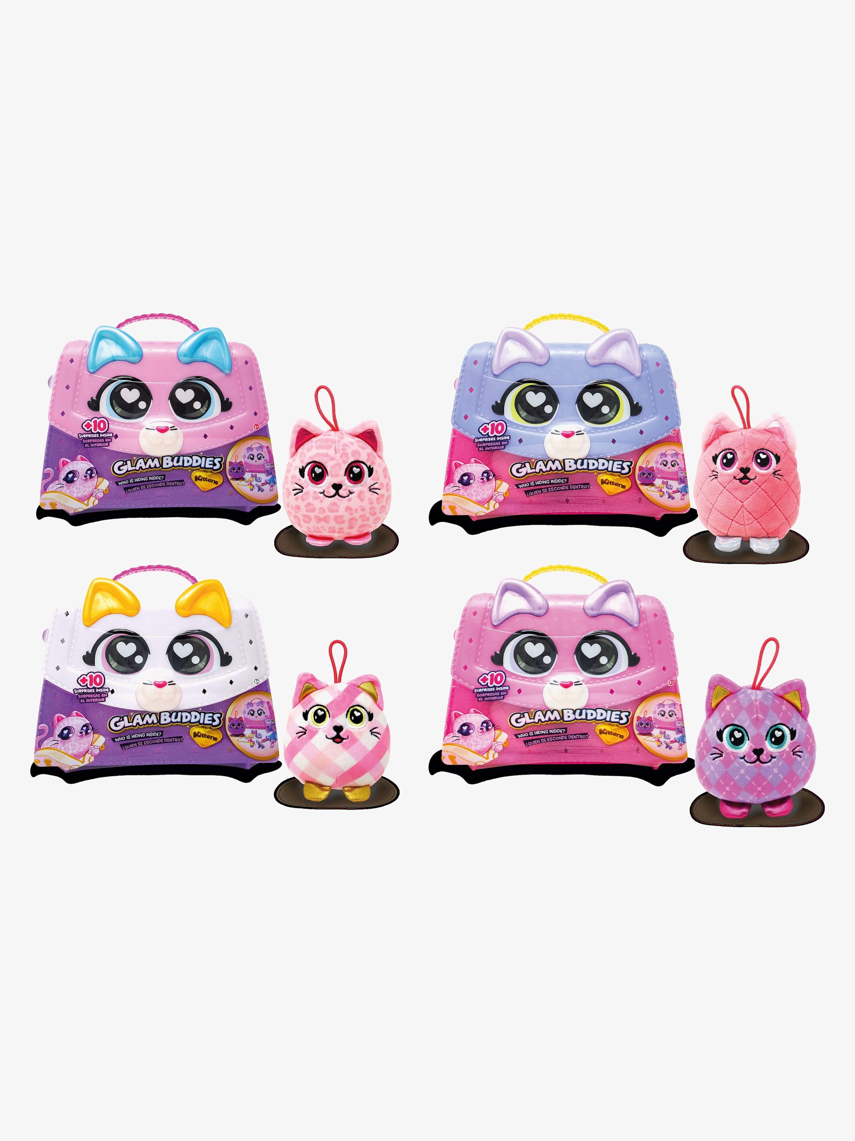 GLAMBUDDIES Kitten Käsilaukku Pehmolelu Lajiteltu