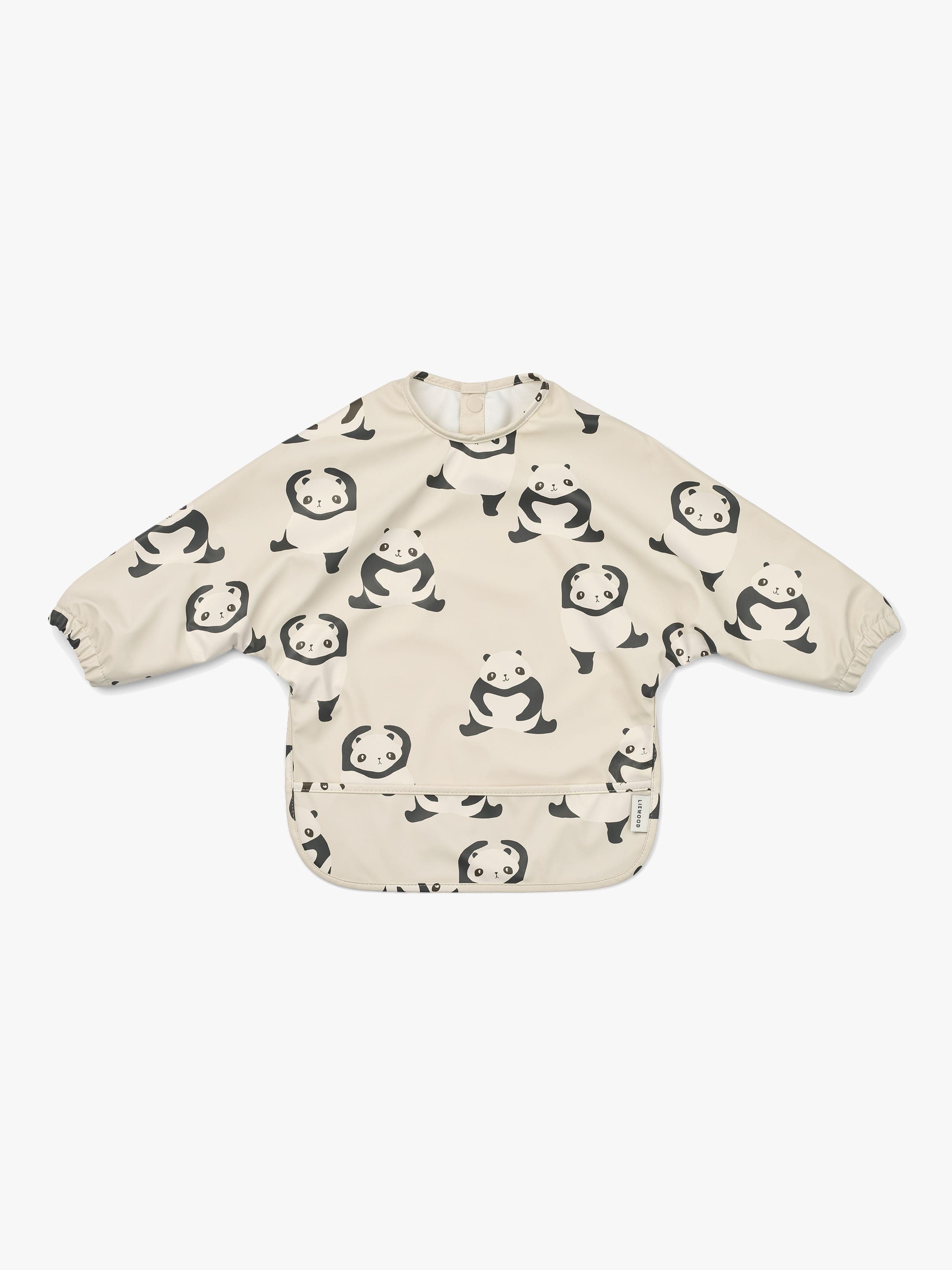 LIEWOOD Merle Cape Ruokalappu + Printti, Panda/Sandy