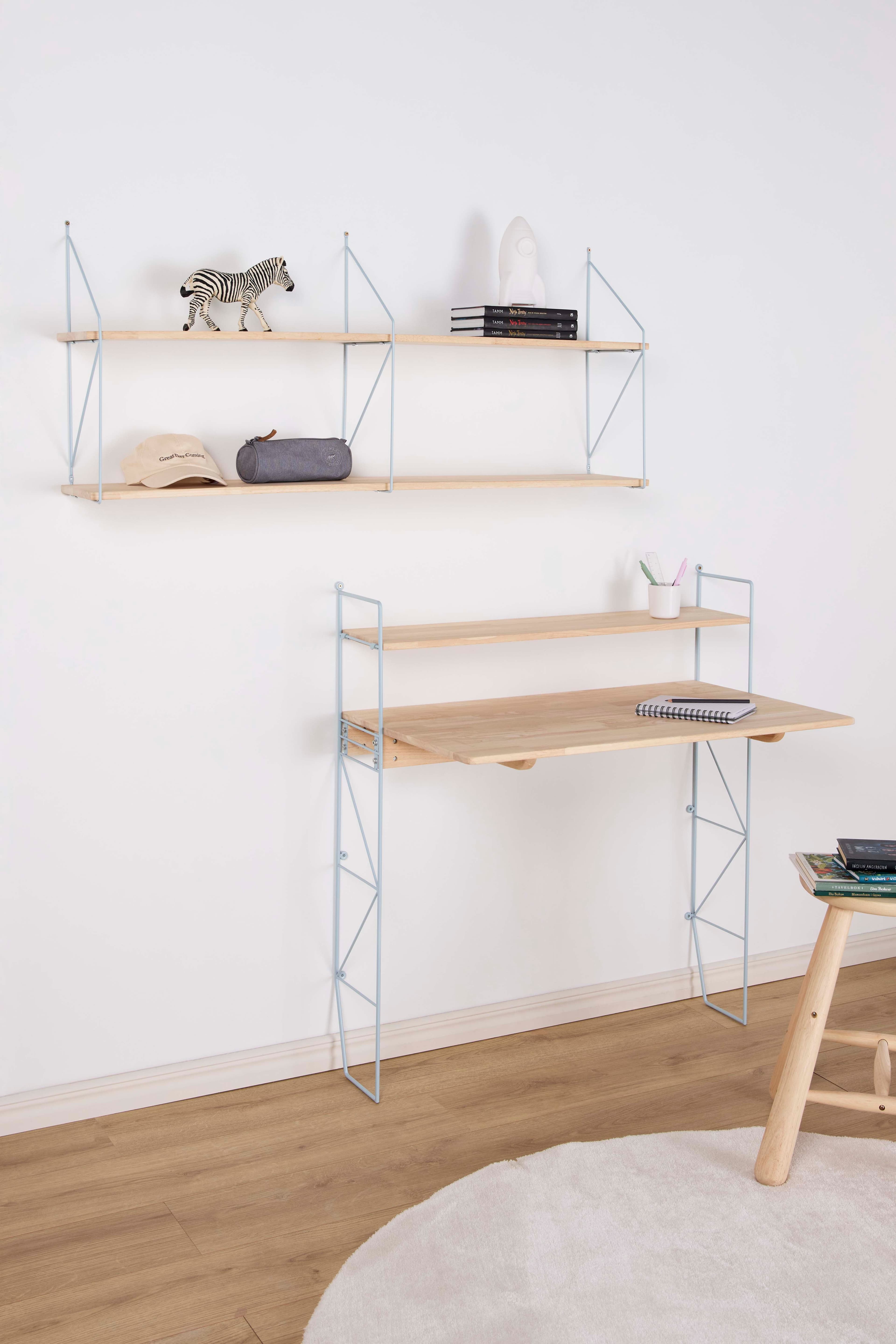 Alice & Fox CLEO Pöytä & Hylly, Sininen/Natural