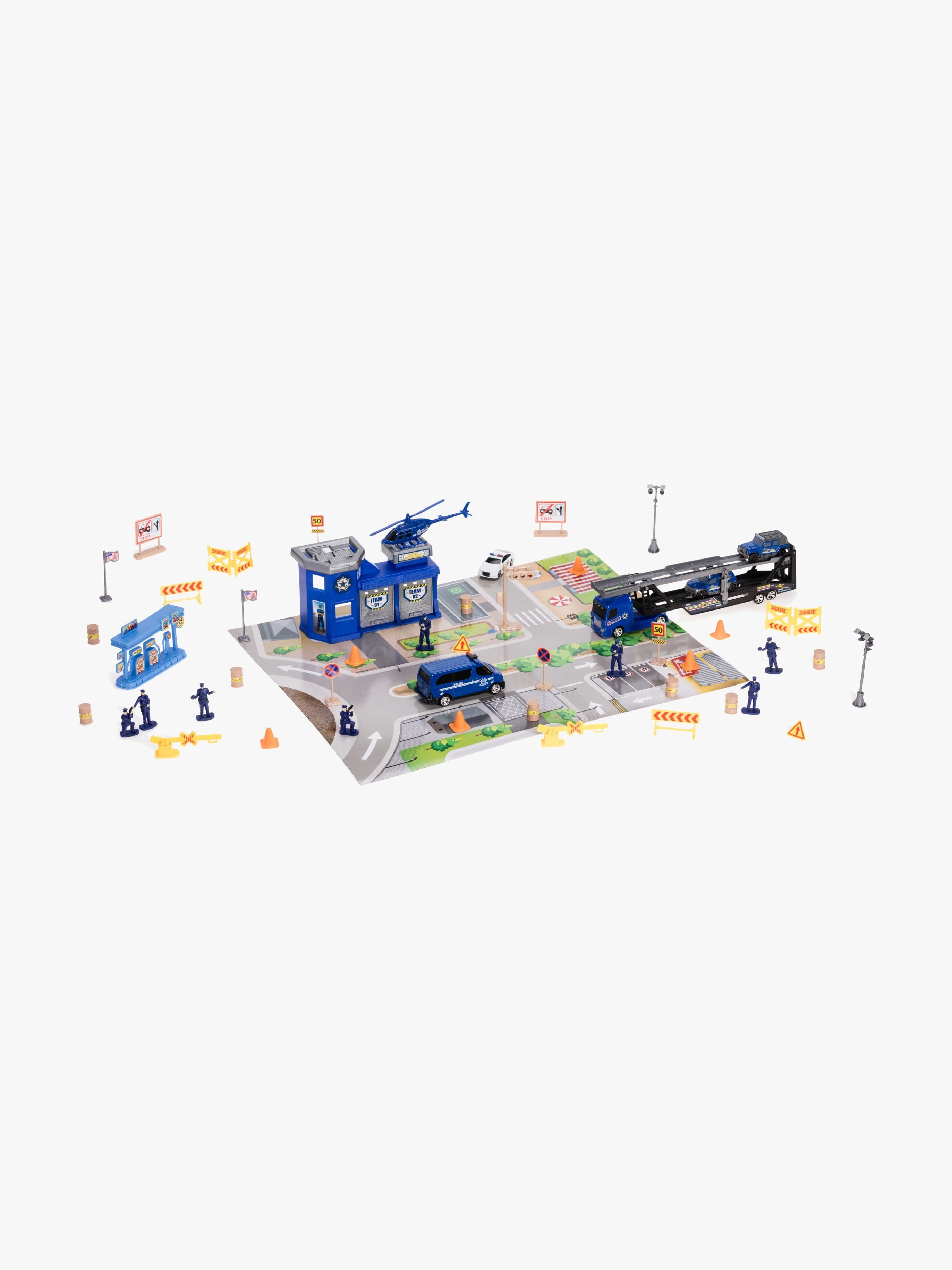 Alex"'s Garage Poliisiasema Lelusetti 50 Osaa