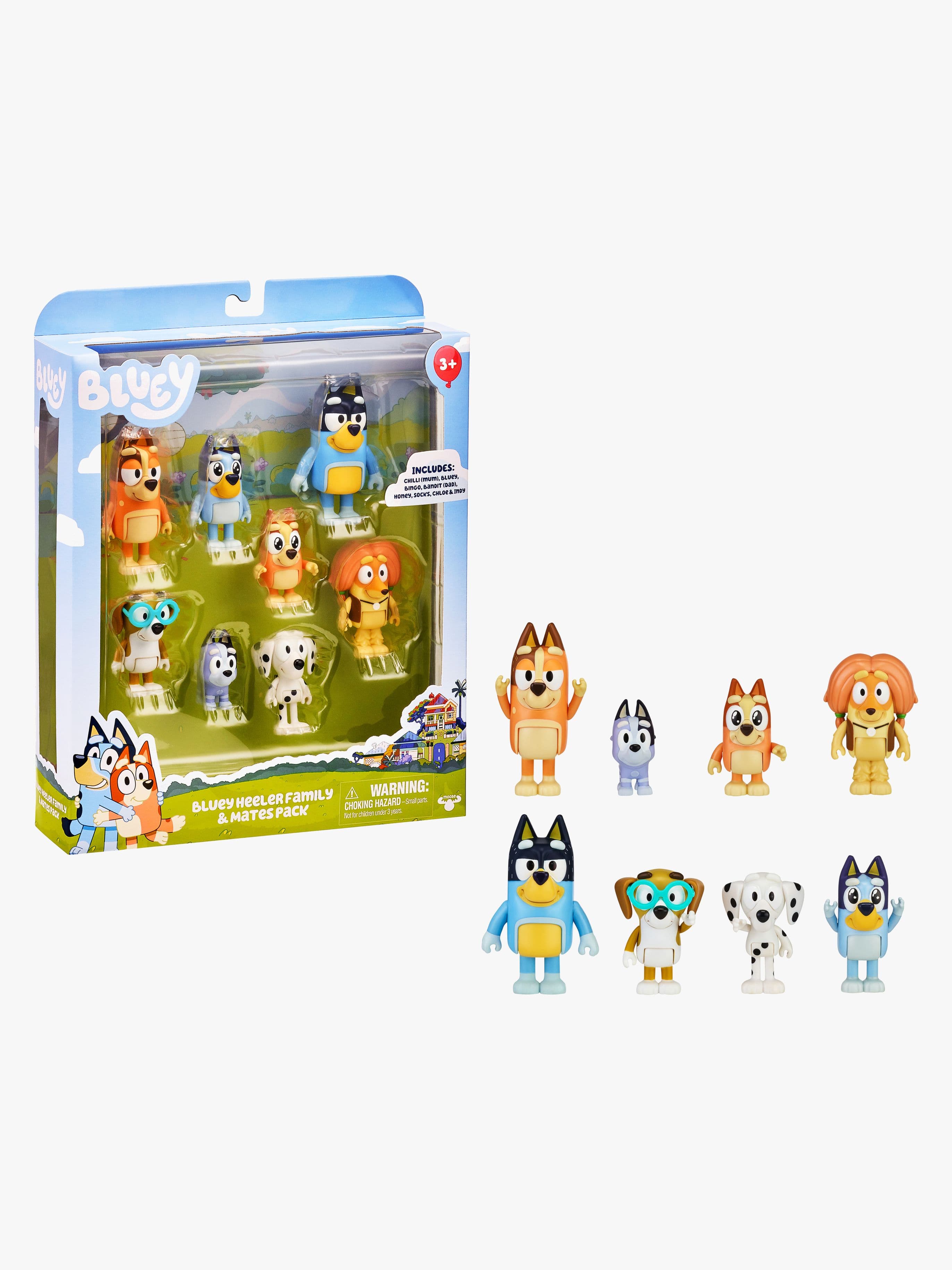 Bluey Figuurisetti Perhe & Ystävät 8-pack