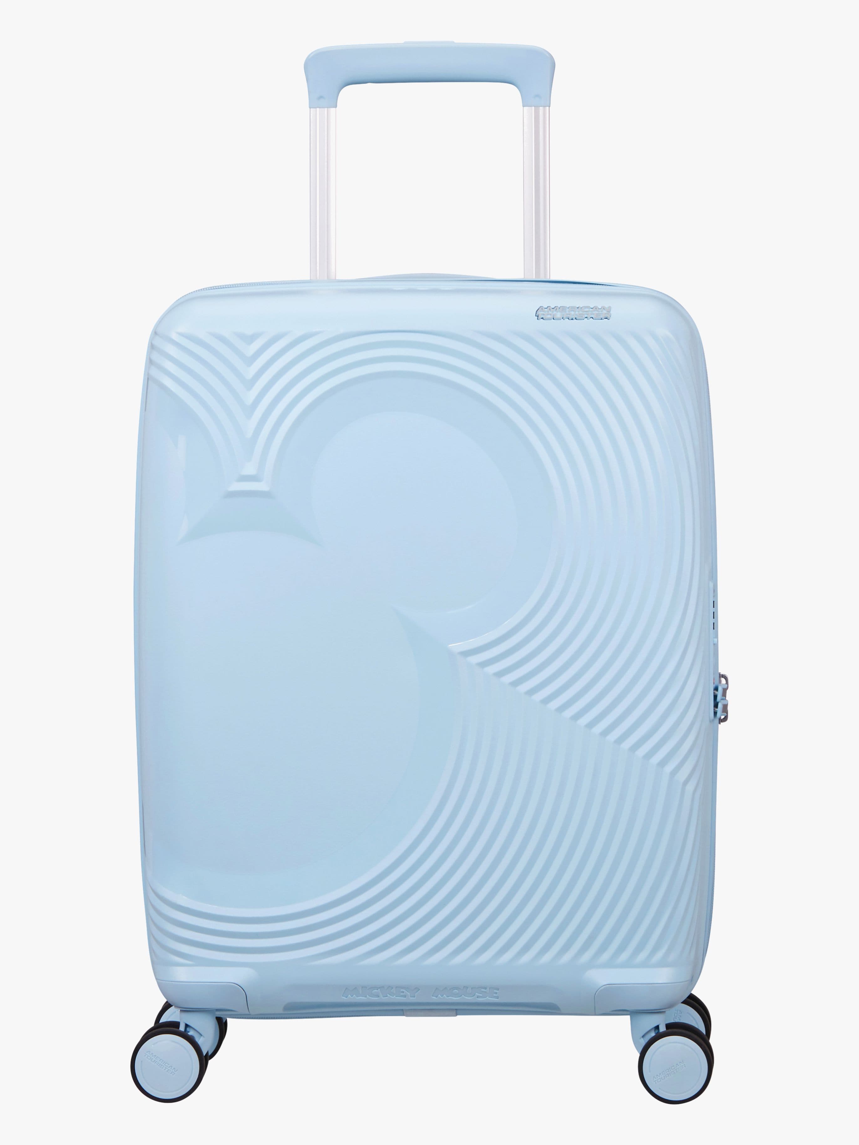American Tourister Mickey Magic Spinner Matkalaukku 37-44L, Pastel Blue