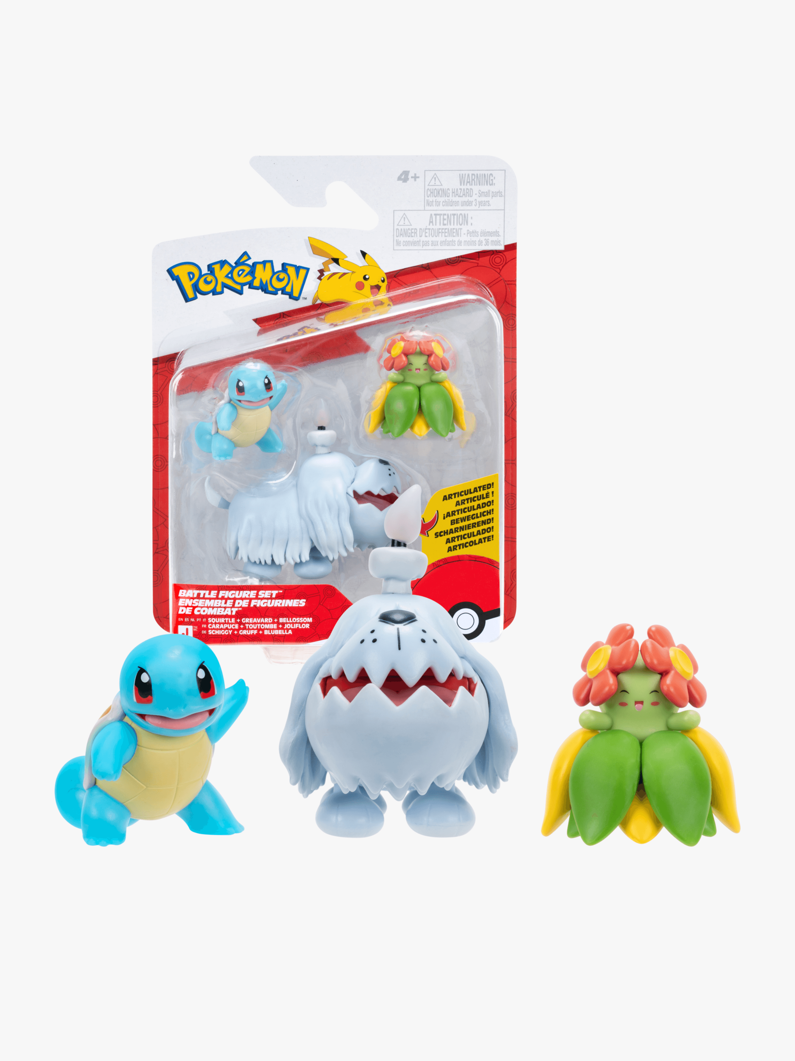 Pokémon Battle Figuuri Squirtle Greavard & Smoliv 3-pack