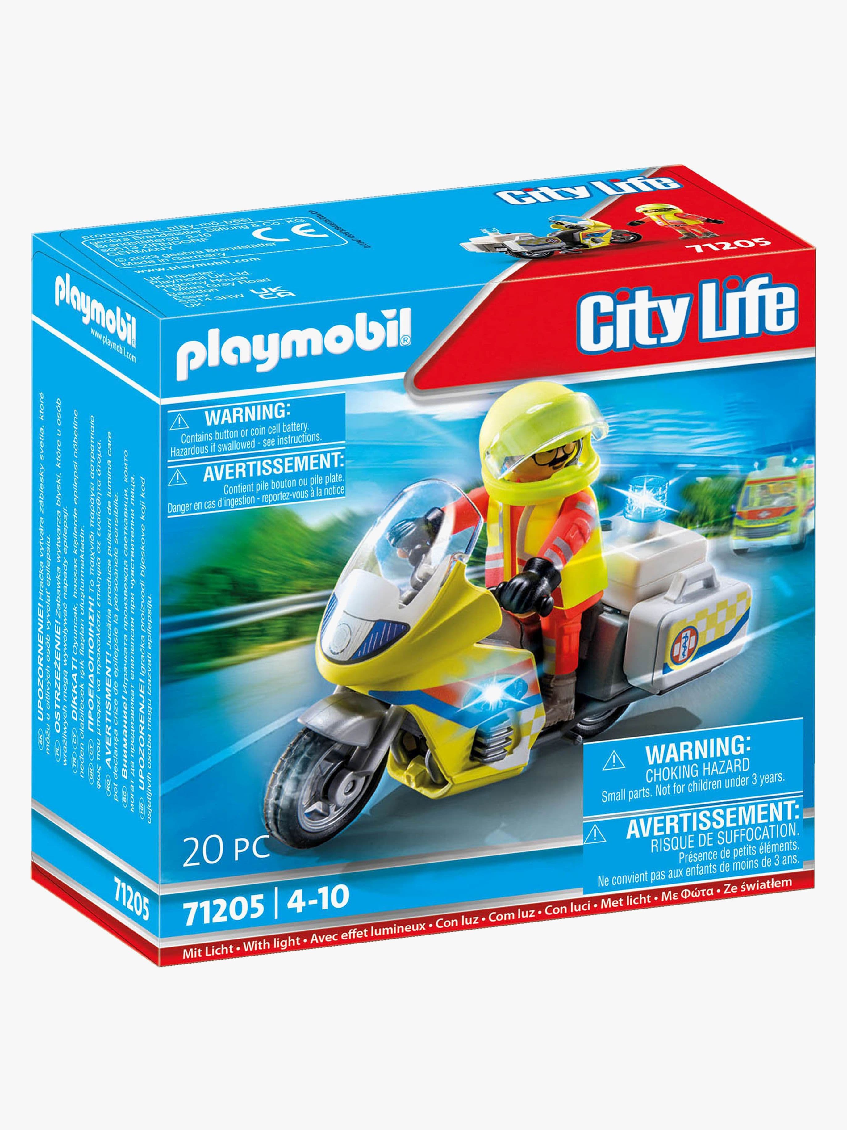Playmobil 71205 City Life Moottoripyörä Vilkkuvilla Valoilla