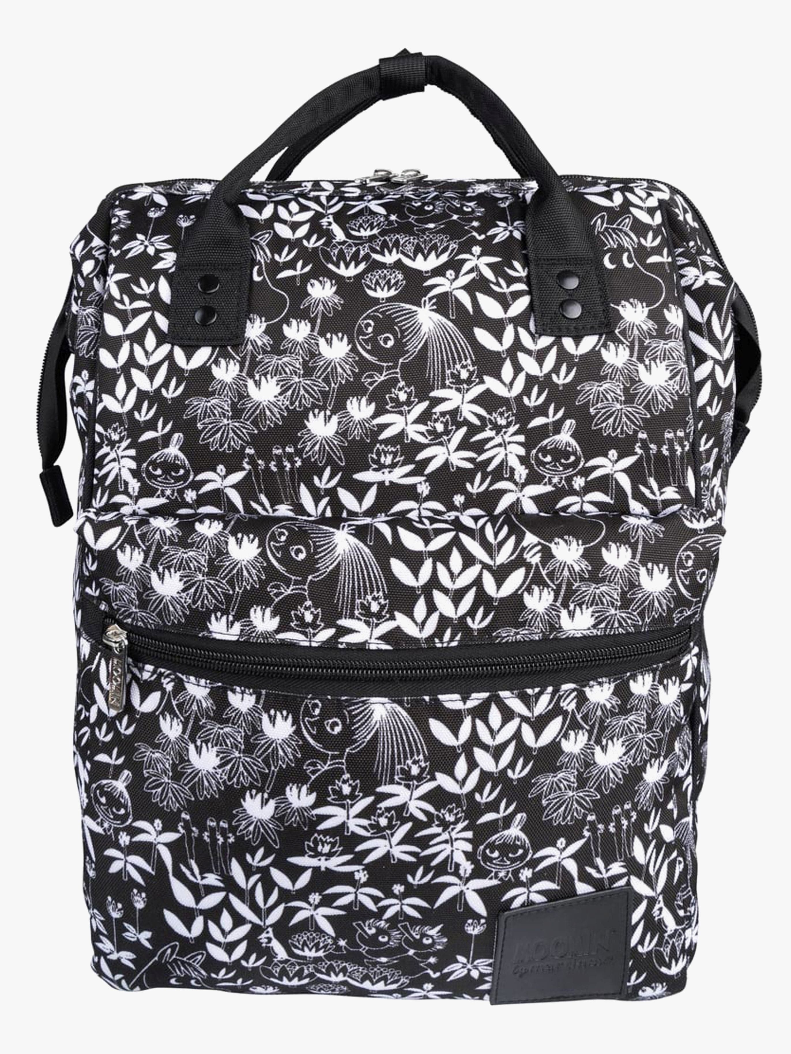 Muumi Samu Primula Reppu 15L, Musta/Valkoinen