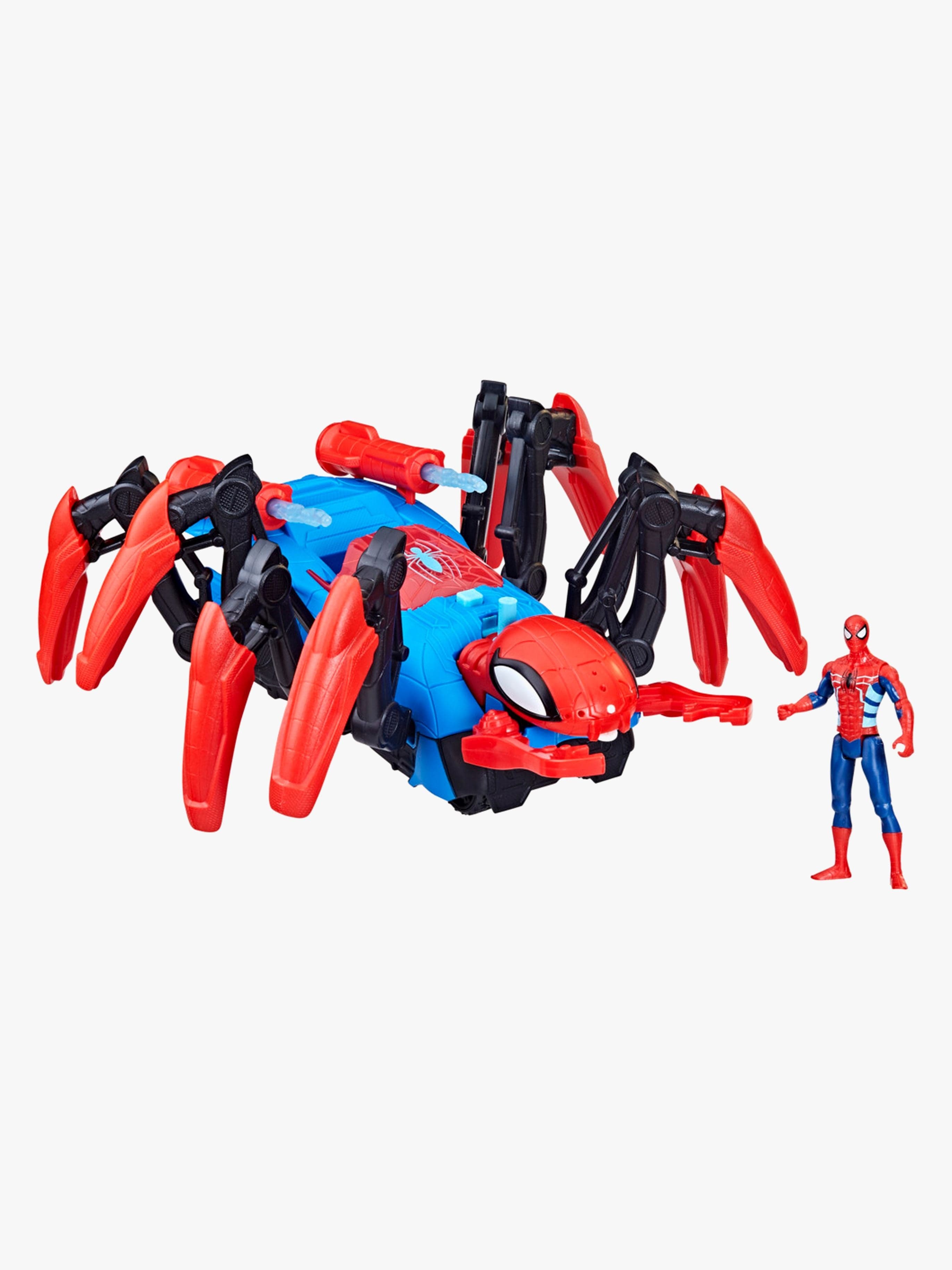 Marvel Spider-Man Crawl "'n Blast Spider Ajoneuvo + Figuuri