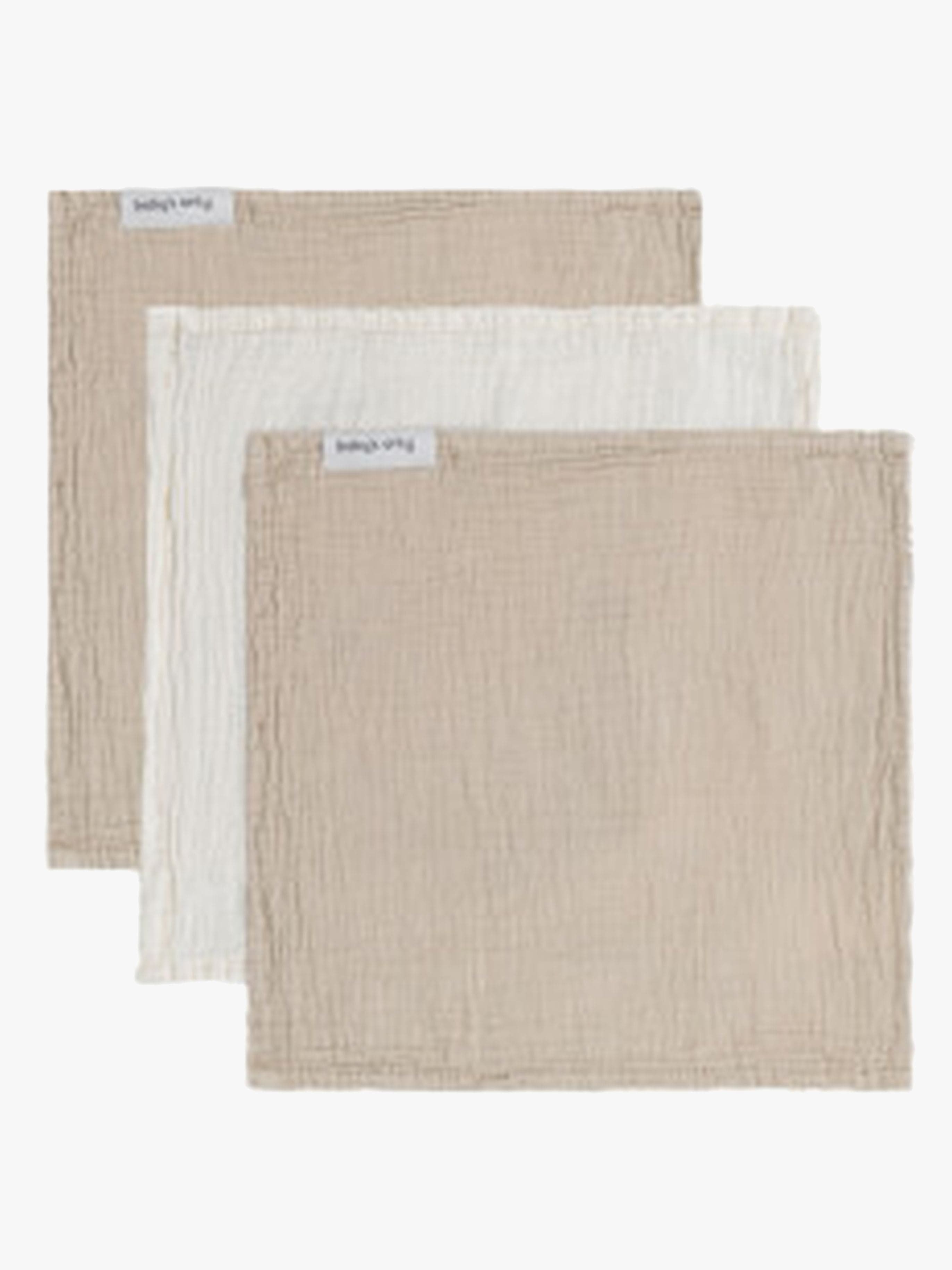 Baby's Only Tender Puuvillaviltti 3-pack, Beige/Linen