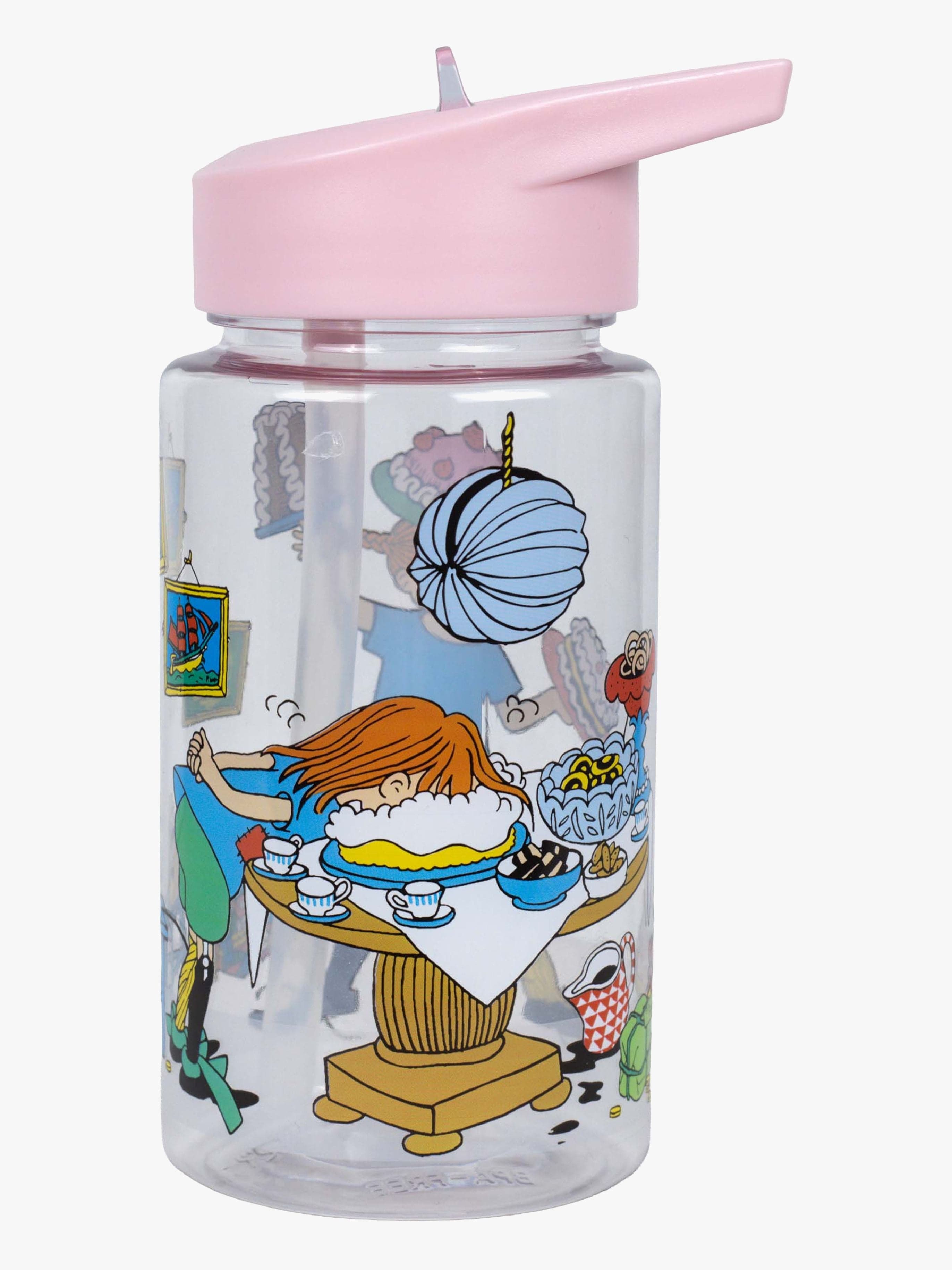 Peppi Pitkätossu Syntymäpäivä Juomapullo, Vaaleanpunainen