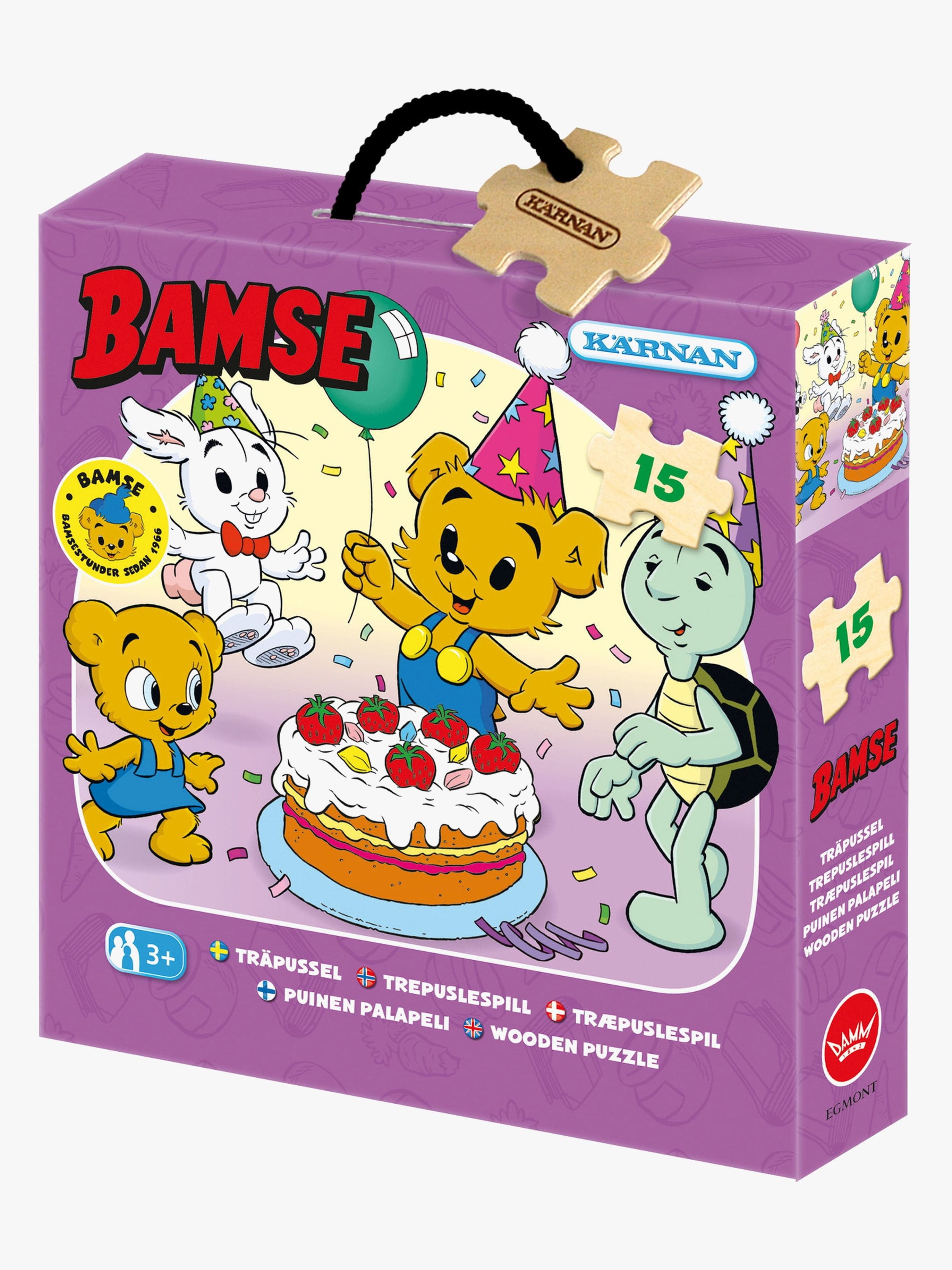 Egmont Kärnan Bamse Puinen Palapeli Juhlakuvitus 15