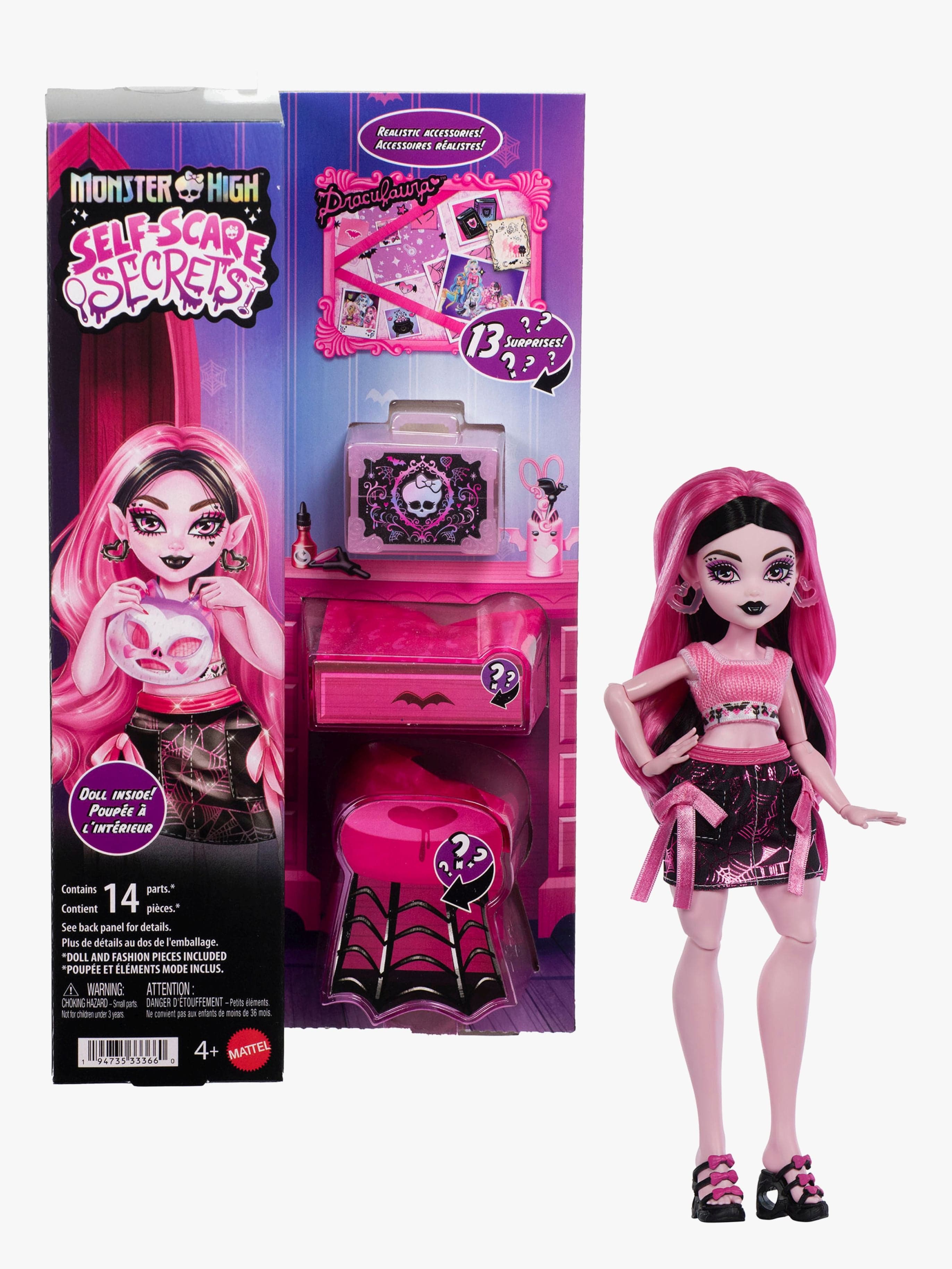 Monster High Leikkisetti Draculaura Self-Care Secrets