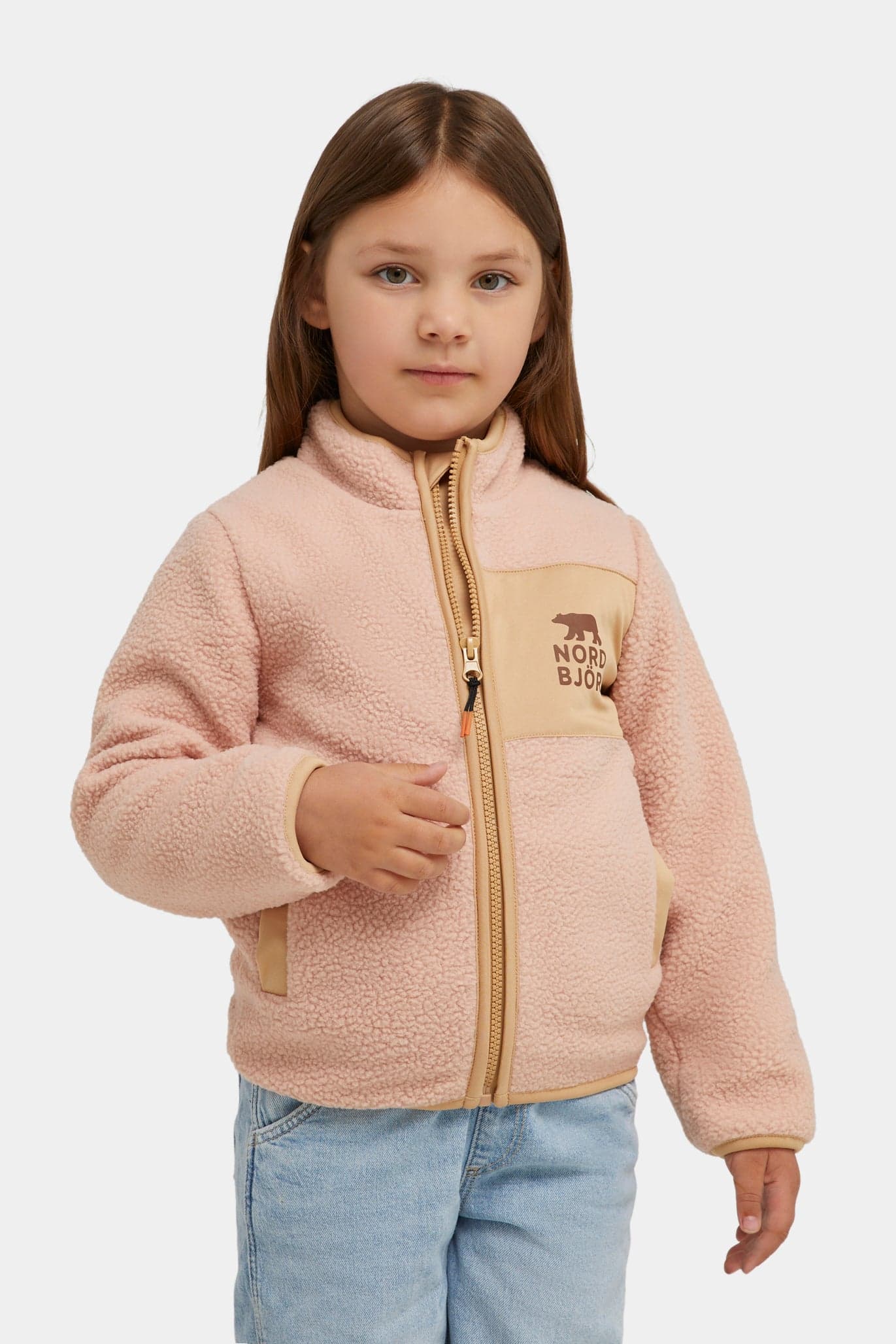 Nordbjörn Strömmen Tuulenpitävä Teddytakki, Vaaleanpunainen, 134-140