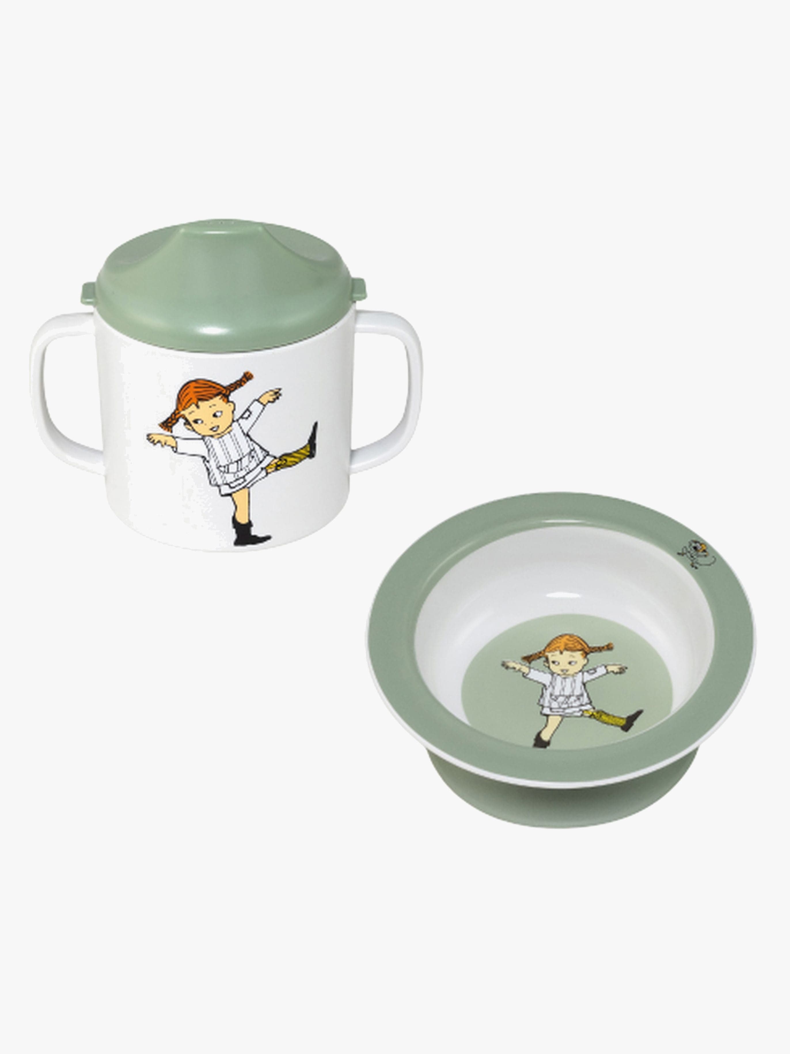 Peppi Pitkätossu Sirkus Ruokailusetti, Vihreä