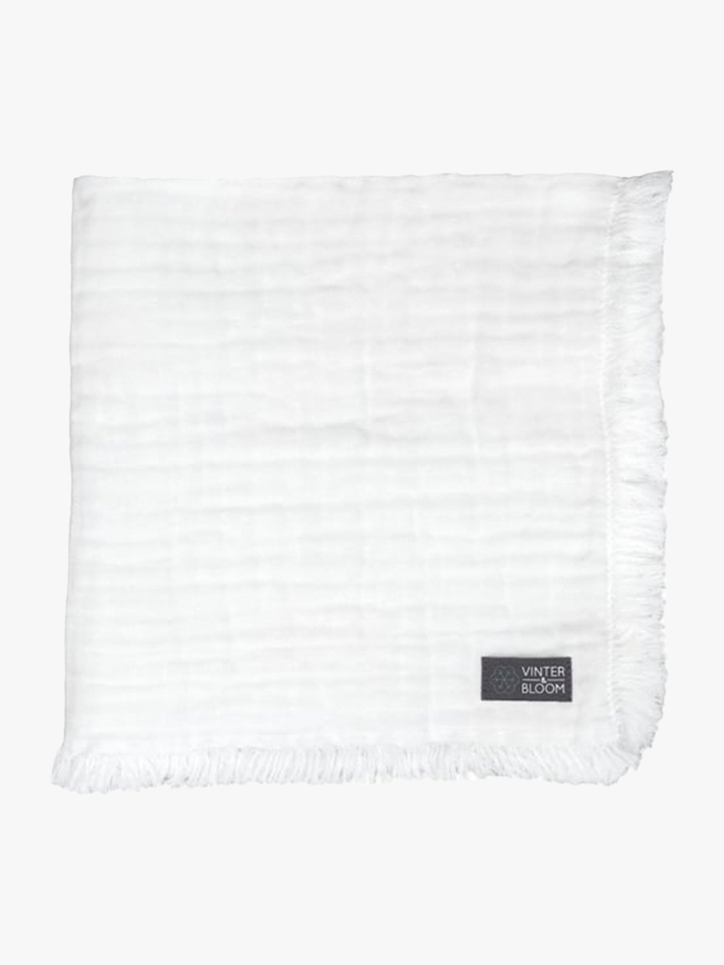 Vinter & Bloom Feather Musliiniviltti EKO, Bright White