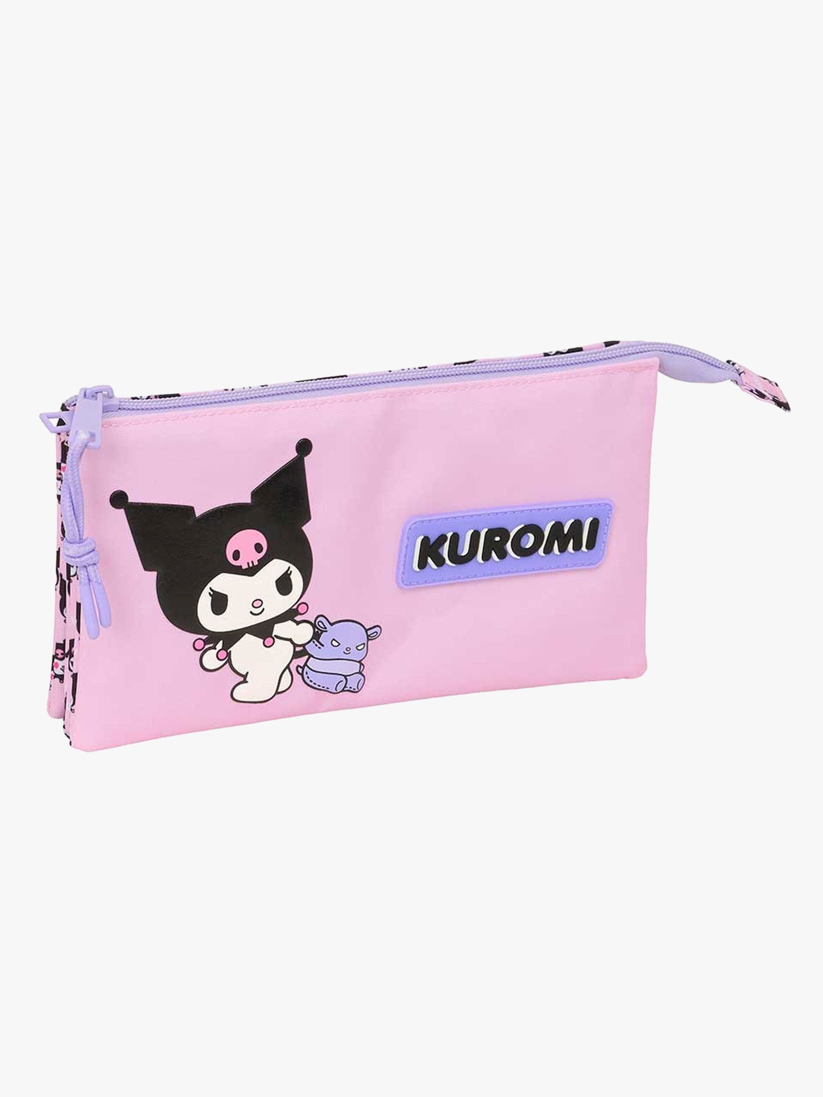 Hello Kitty Kuromi Kolmilokeroinen Penaali, Violetti/Pinkki