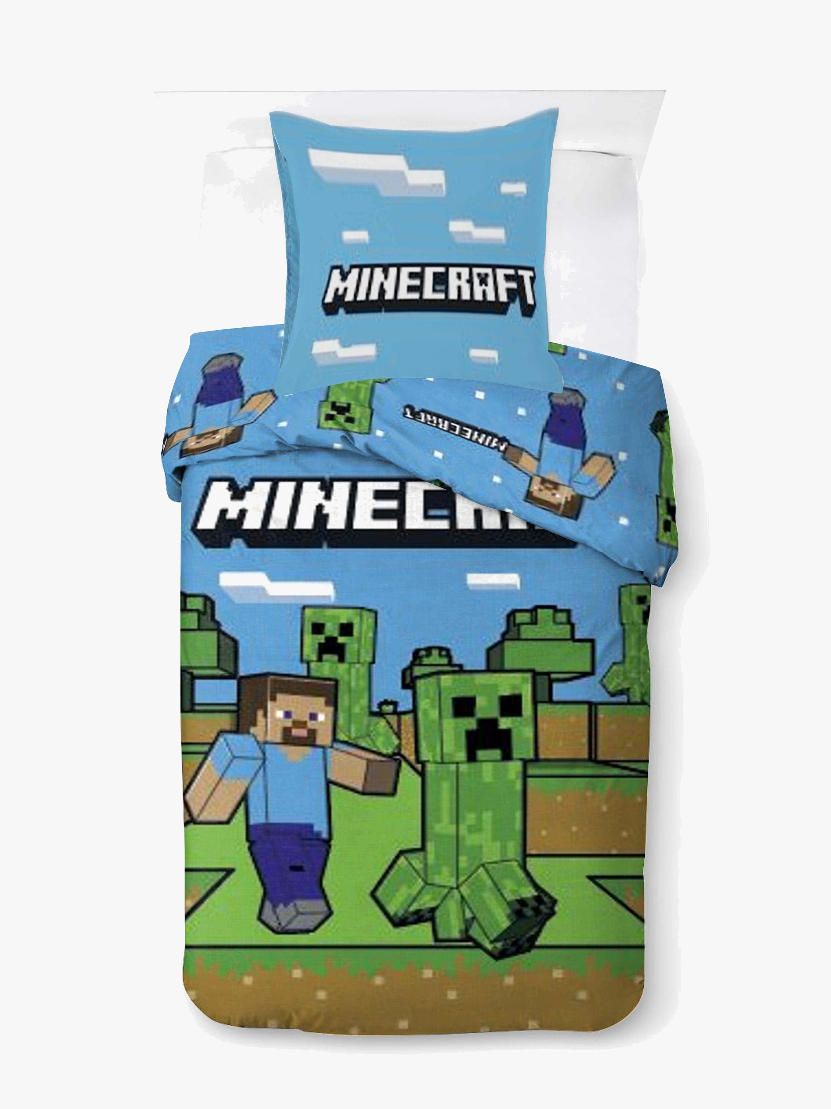 Minecraft Pussilakanasetti 140x200, Pixel Stride