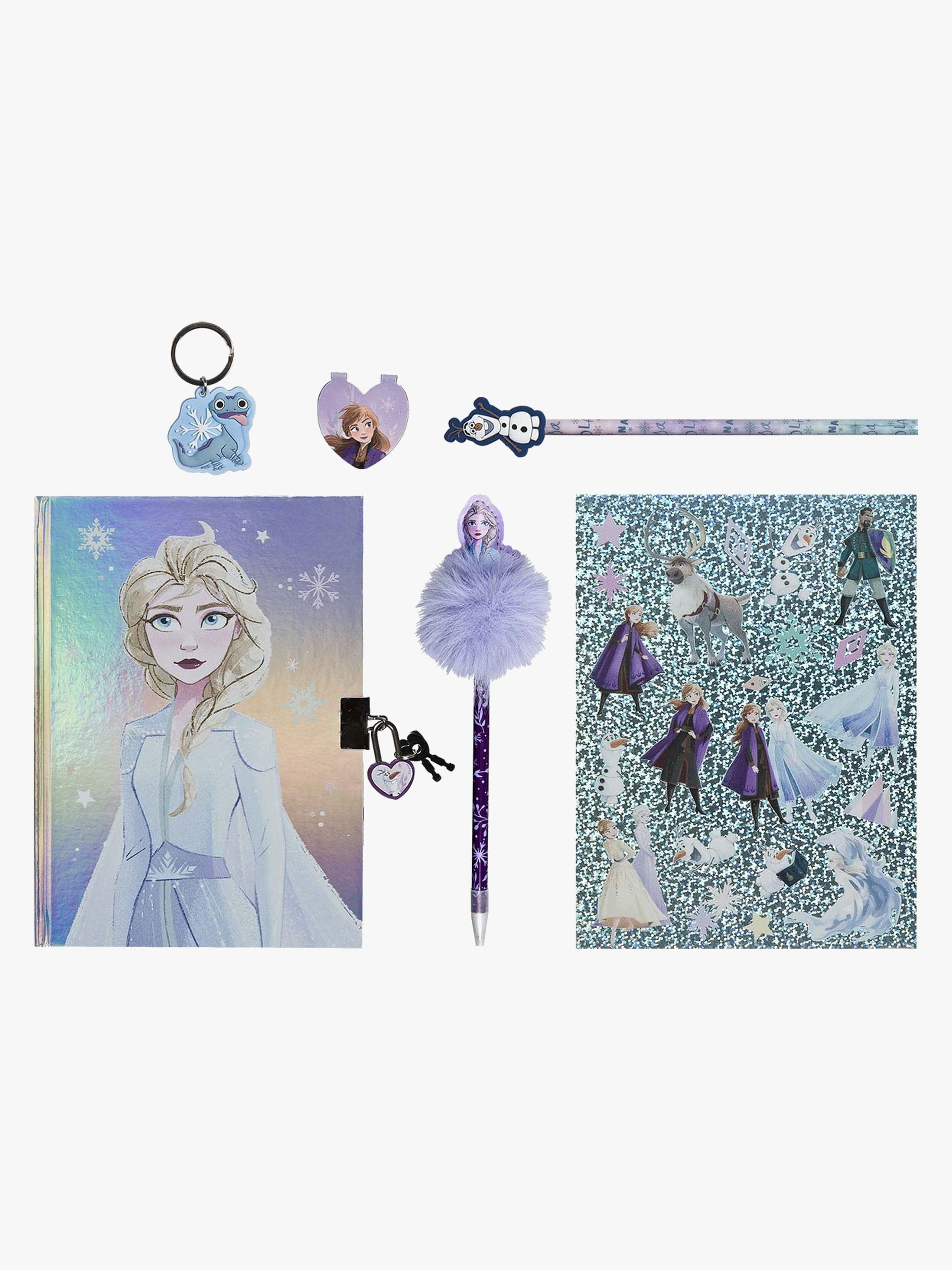 Disney Frozen Päiväkirja Ja Tarvikkeet Glitter