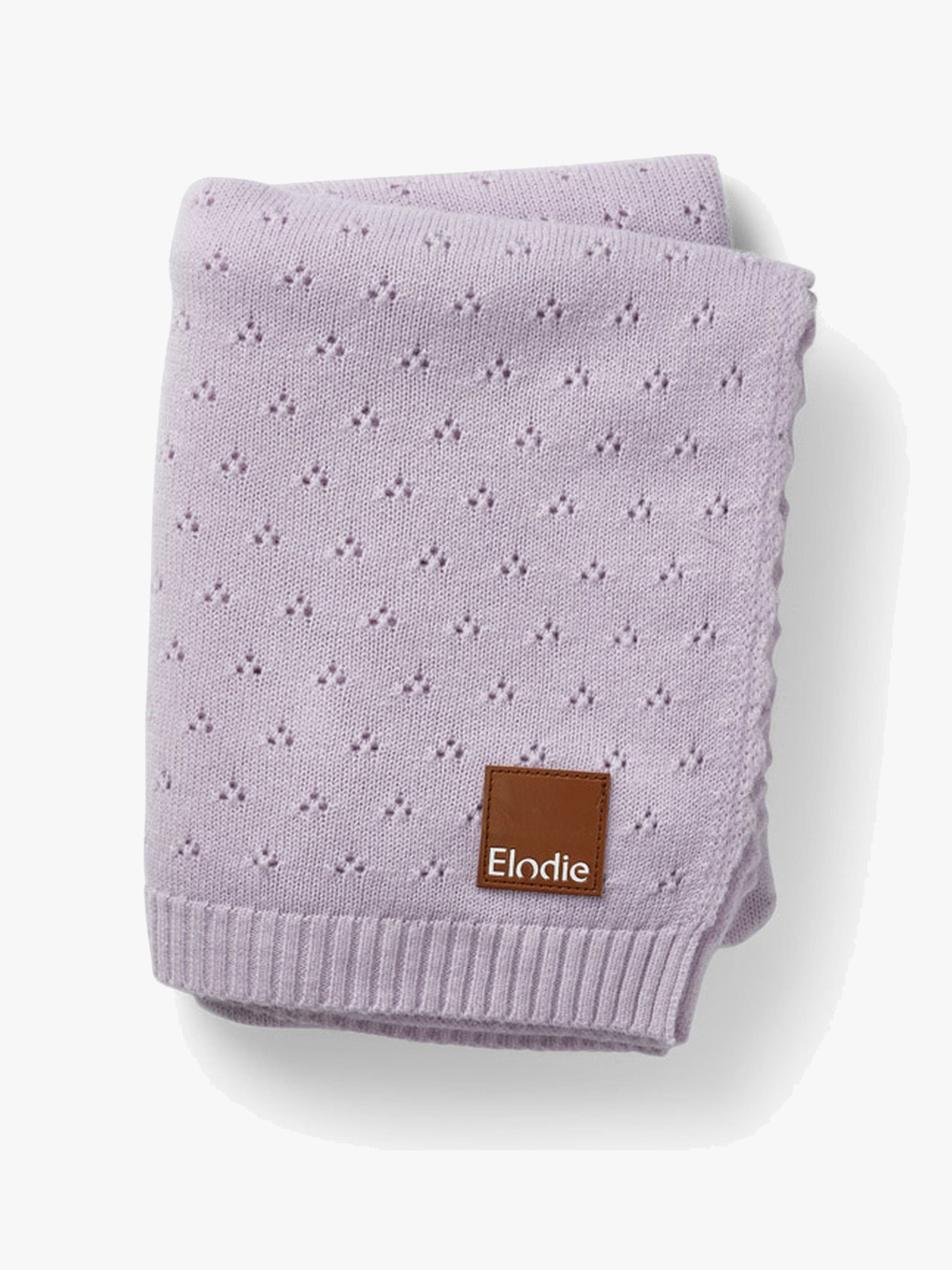 Elodie Pointelle-neulottu Viltti 100x75, Lavender Love