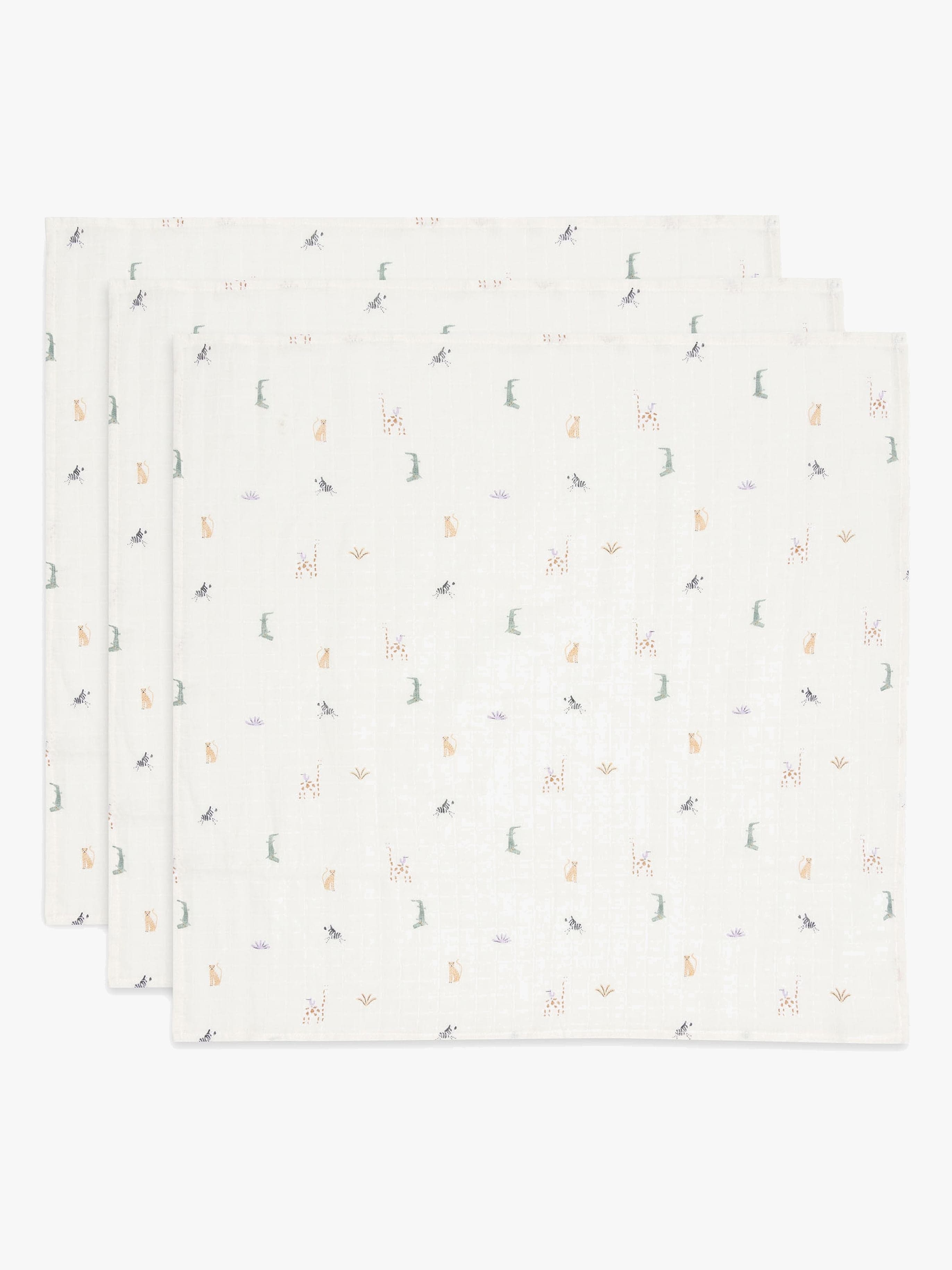 Jollein Musliiniviltti 3-pack, Jungle Jambo