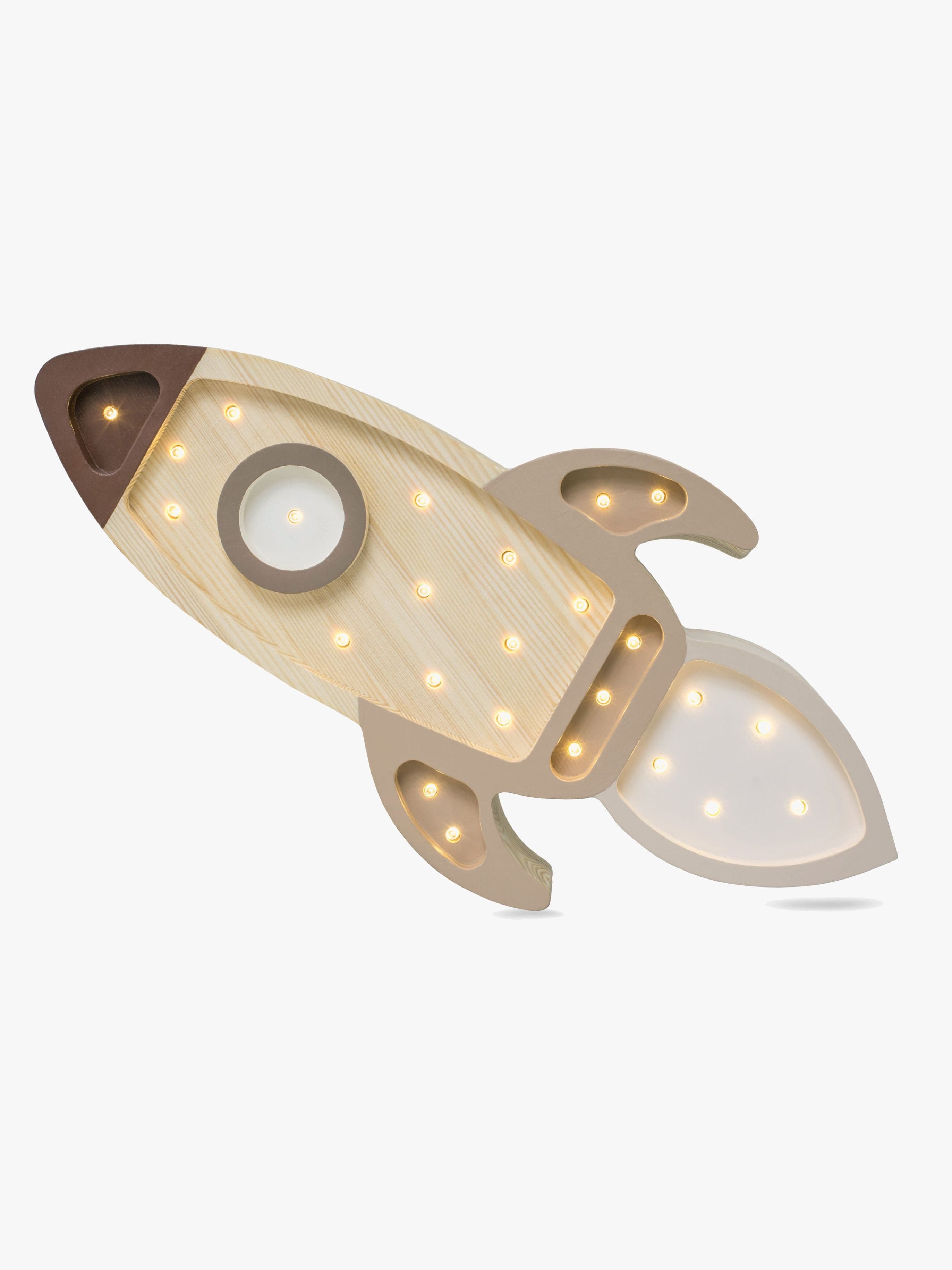 Little Lights Valaisin Avaruusraketti, Cappucino Wood