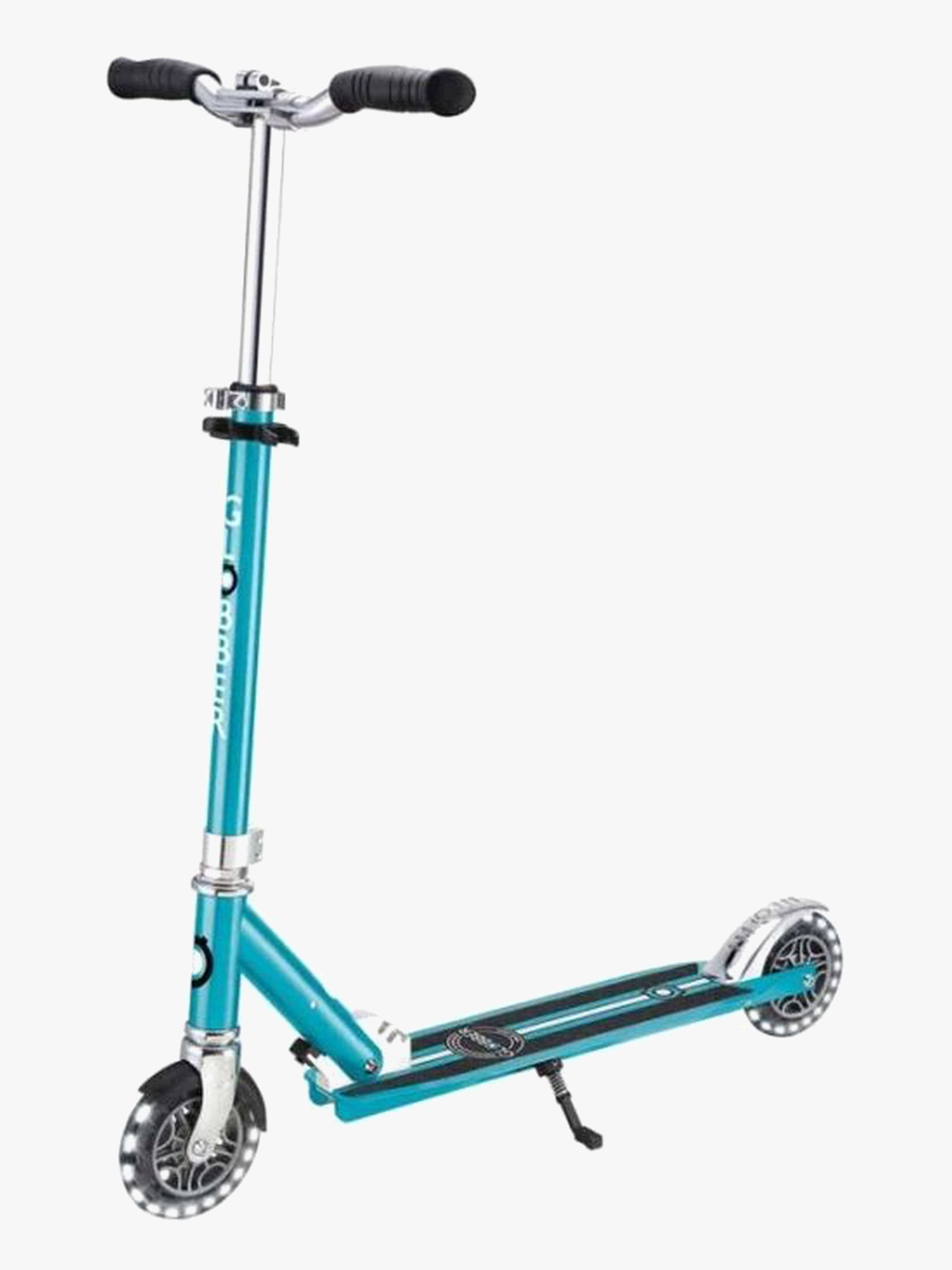 Globber Flow Element Lights Chrome Finish Potkulauta, Aqua Blue