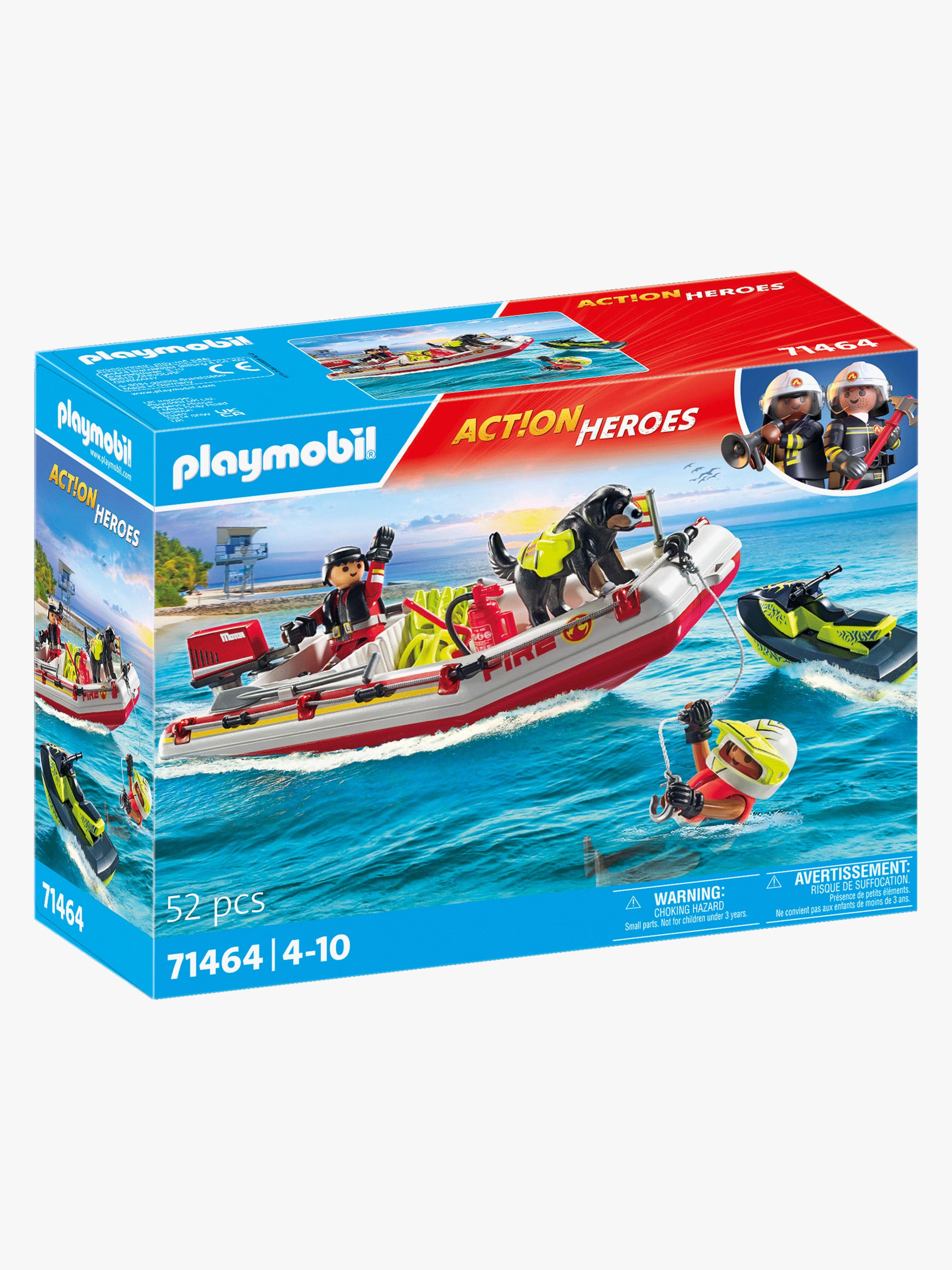 Playmobil 71464 Action Heroes Rakennussarja Sammutusvene Ja Vesiskootteri