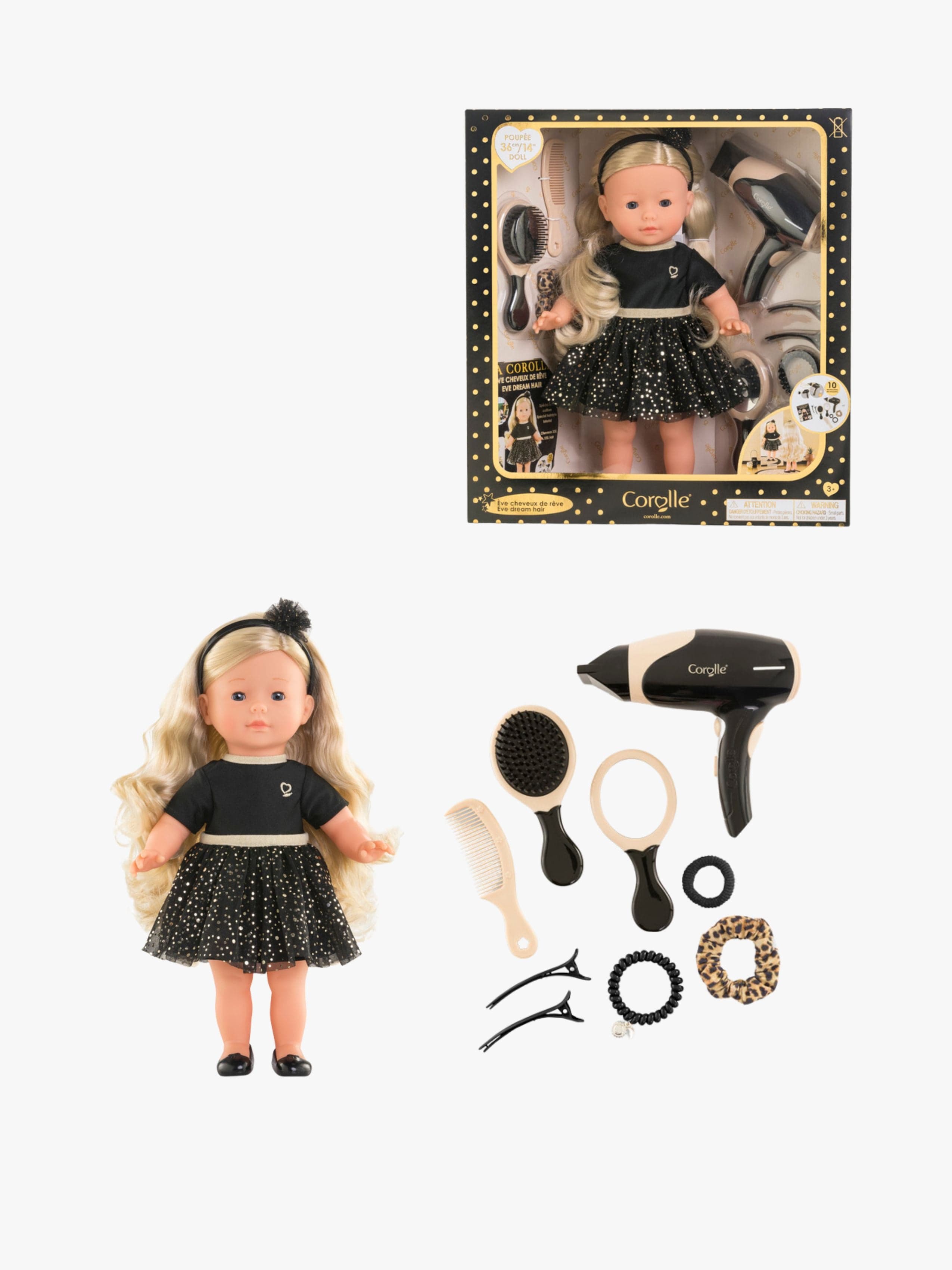 Corolle Nukke Eve + Hiustarvikkeet 36 cm
