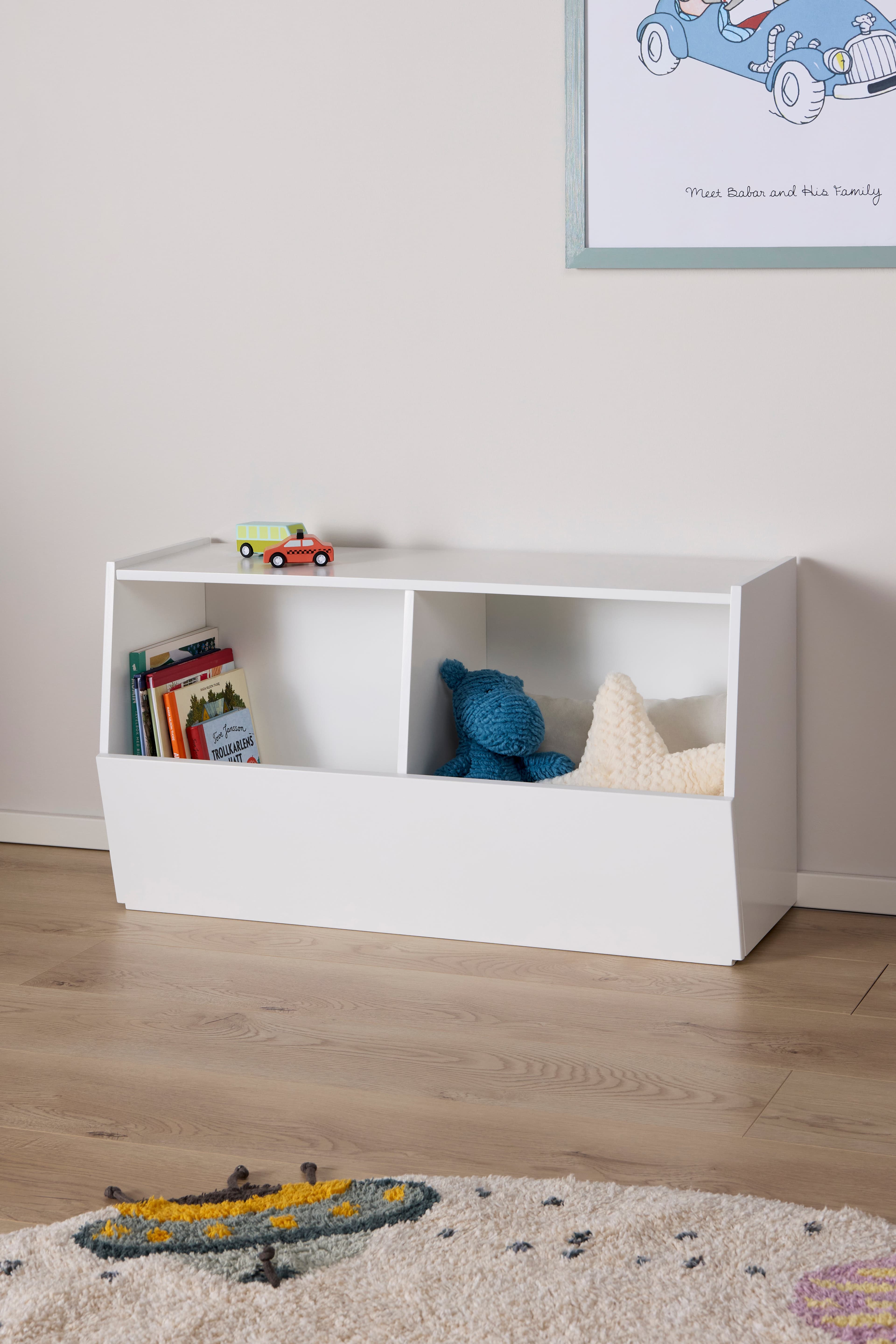 Alice & Fox LOLA Säilytyspenkki, Valkoinen