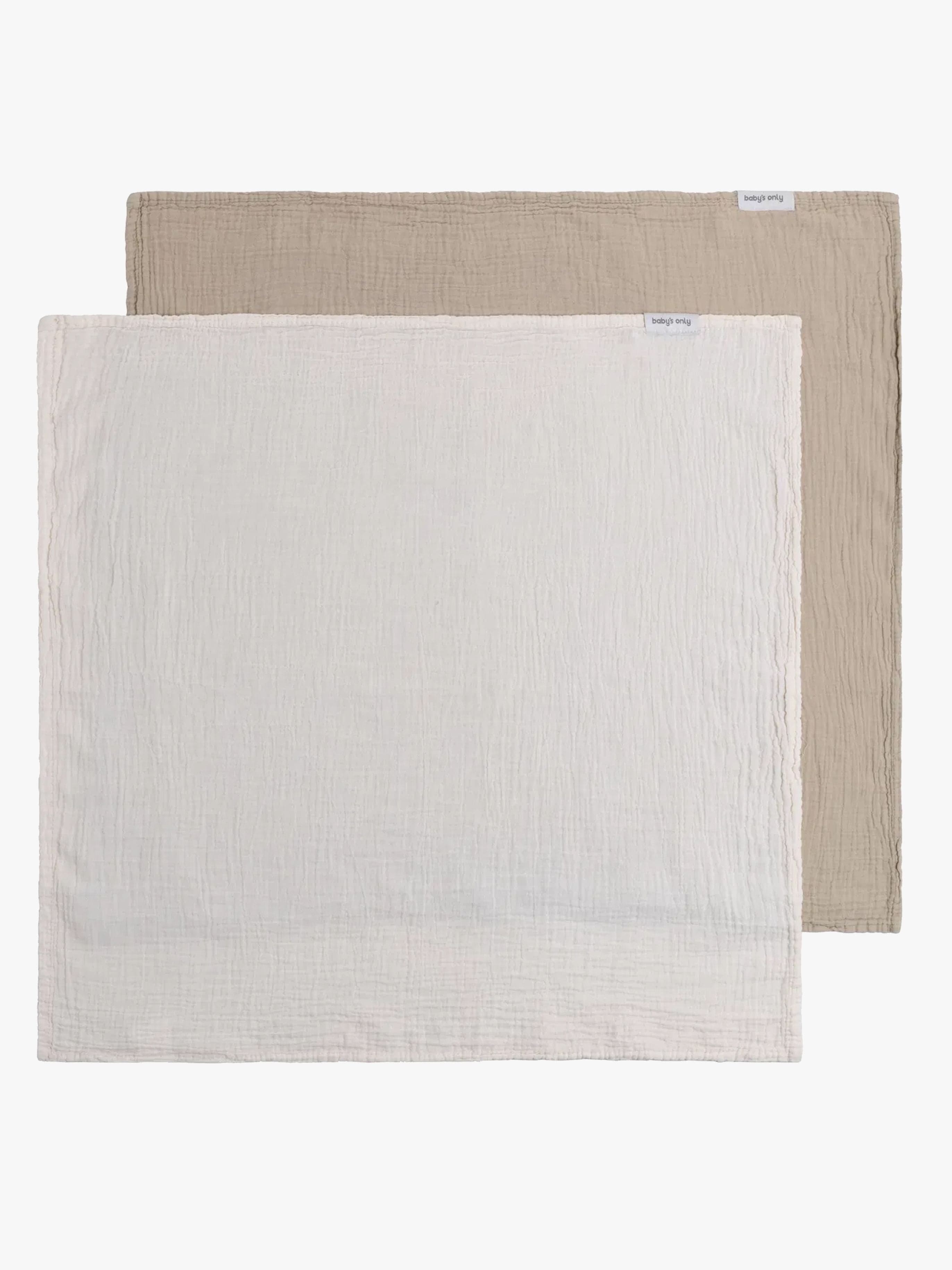 Baby's Only 65x65 Musliiniviltti 2-pack, Tender Beige