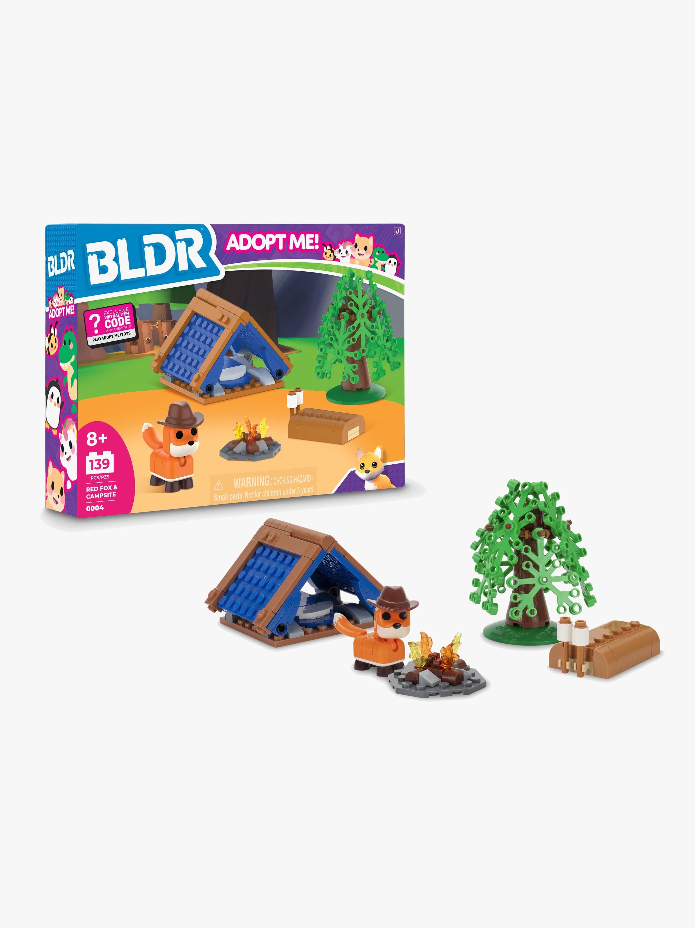 BLDR Adopt Me! Rakennussarja Kettu + Leirintäalue