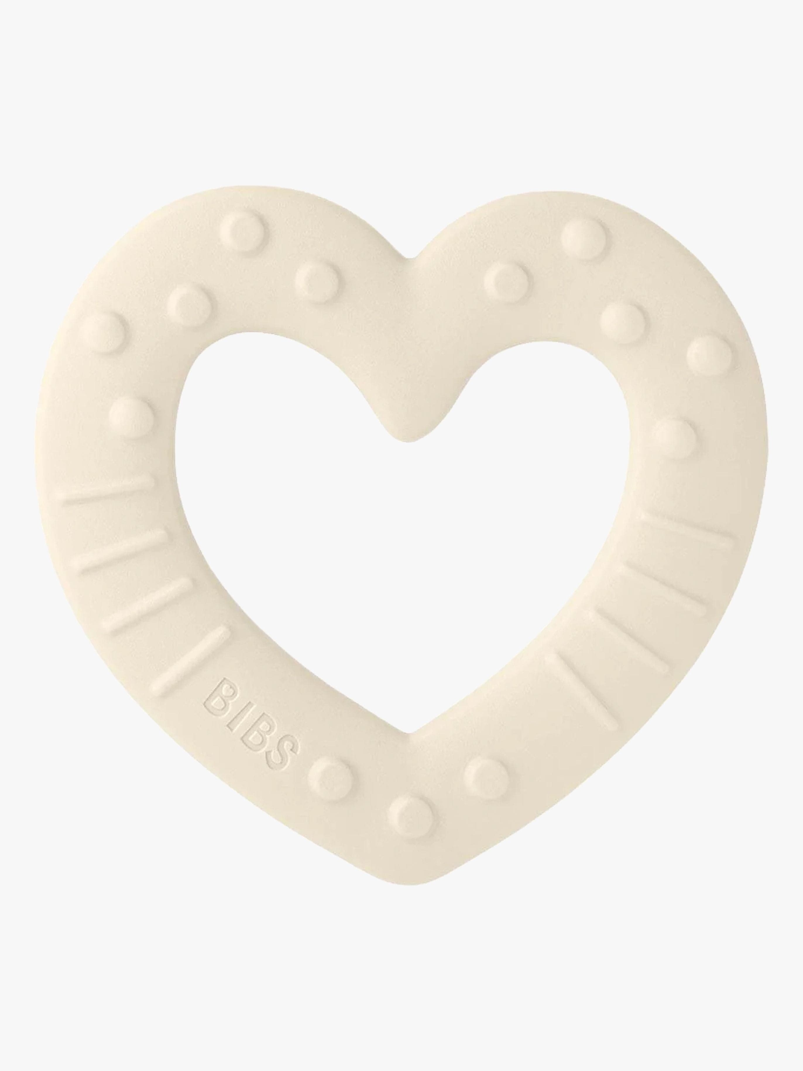 BIBS Baby Bitie Purulelu Heart, Ivory