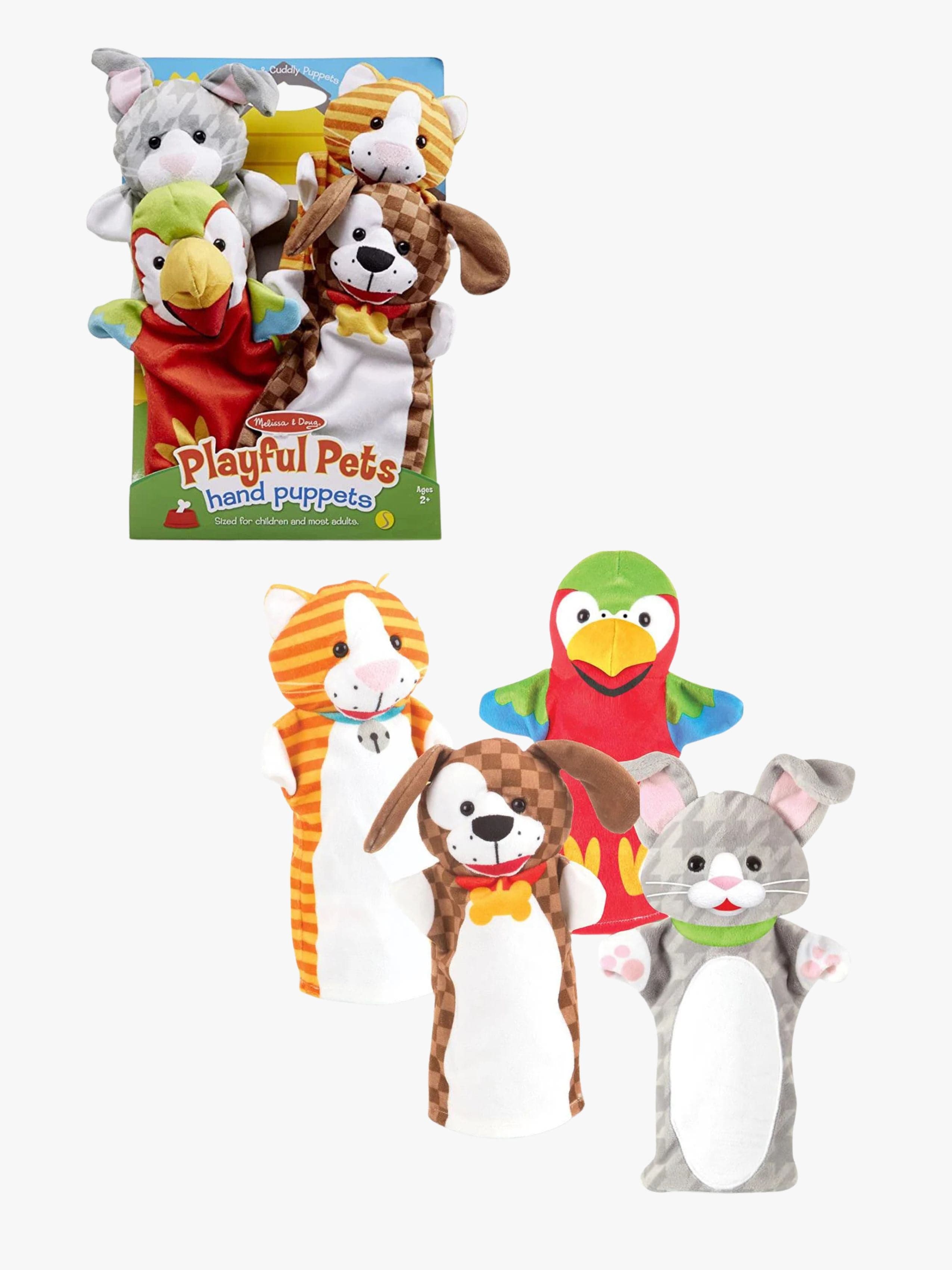 Melissa & Doug Käsinuket Leikkisät Eläimet 4-pack