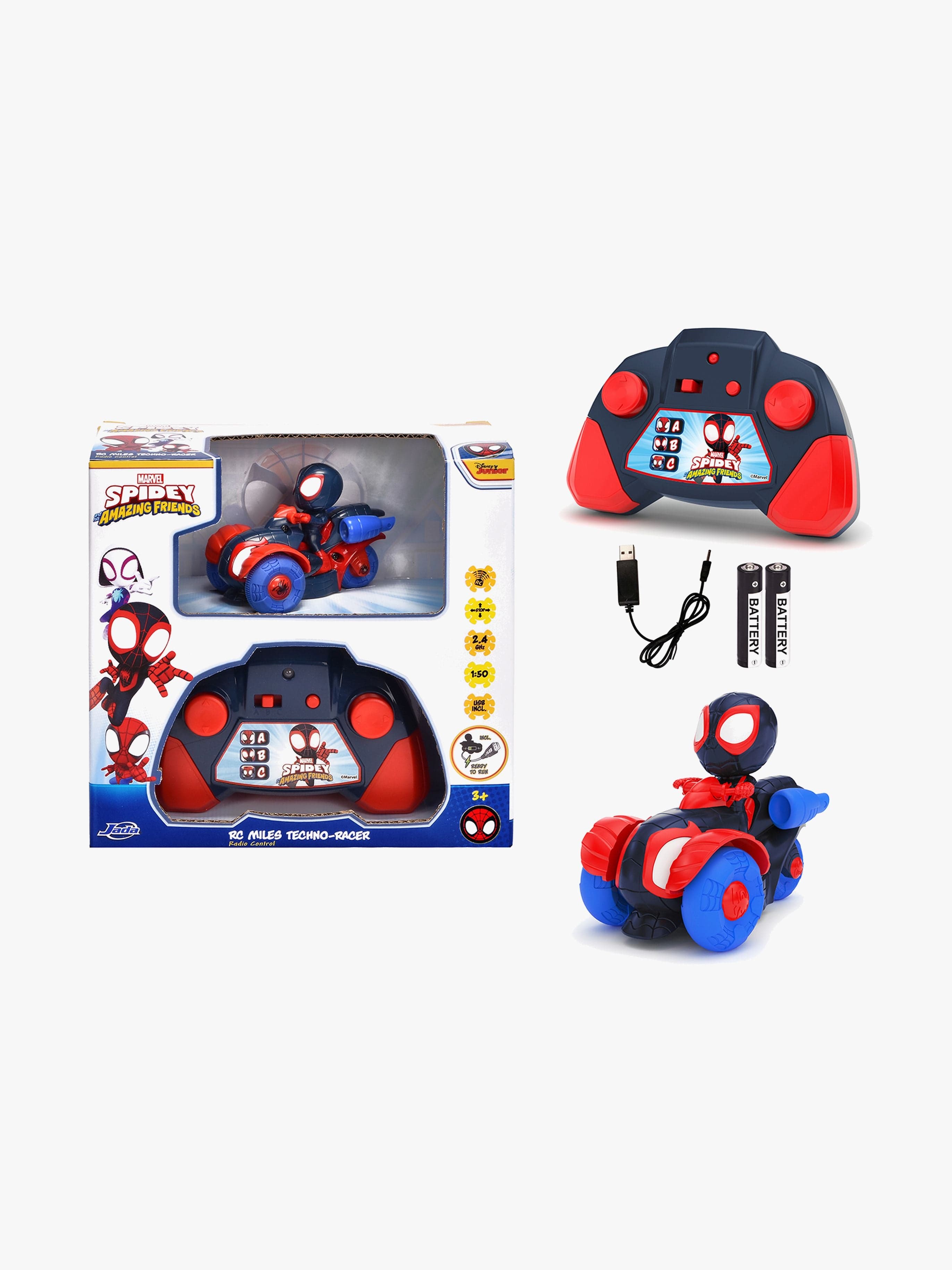 Marvel Kauko-ohjattava Auto Miles Techno-Racer 1:50