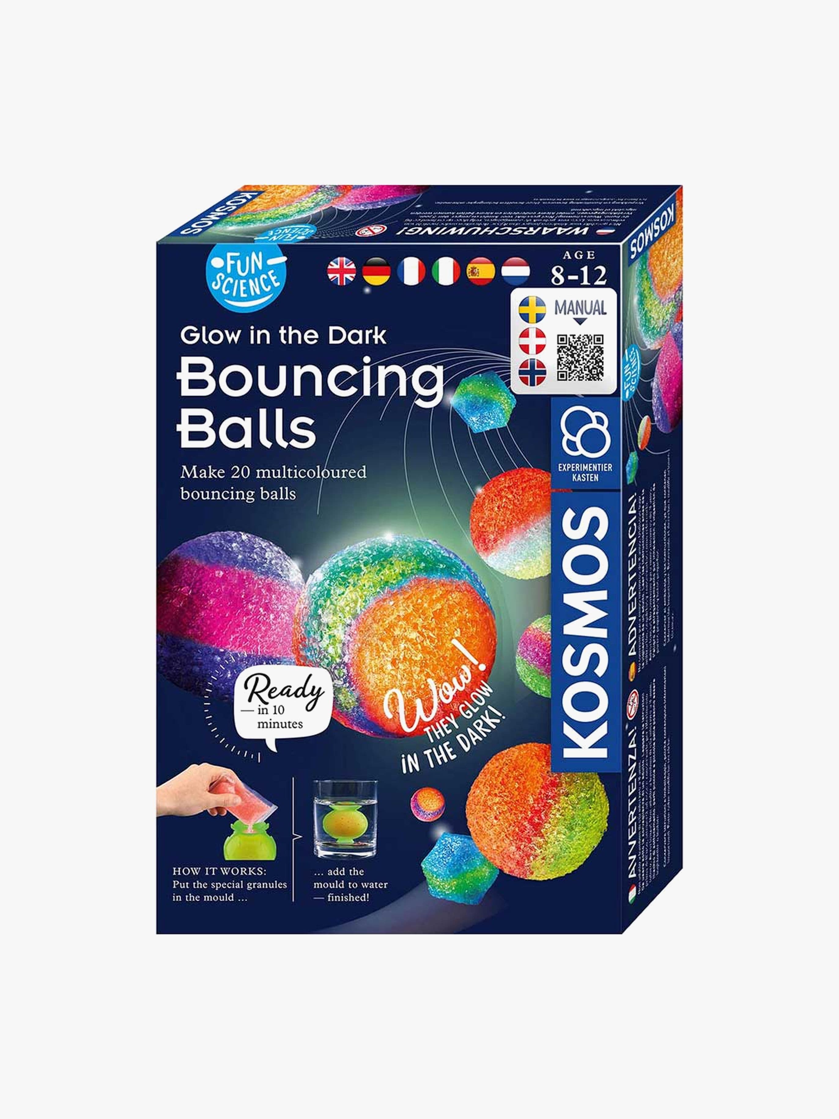 Kosmos Fun Science Kokeilulaatikko Pimeässä Hohtavat Pomppupallot