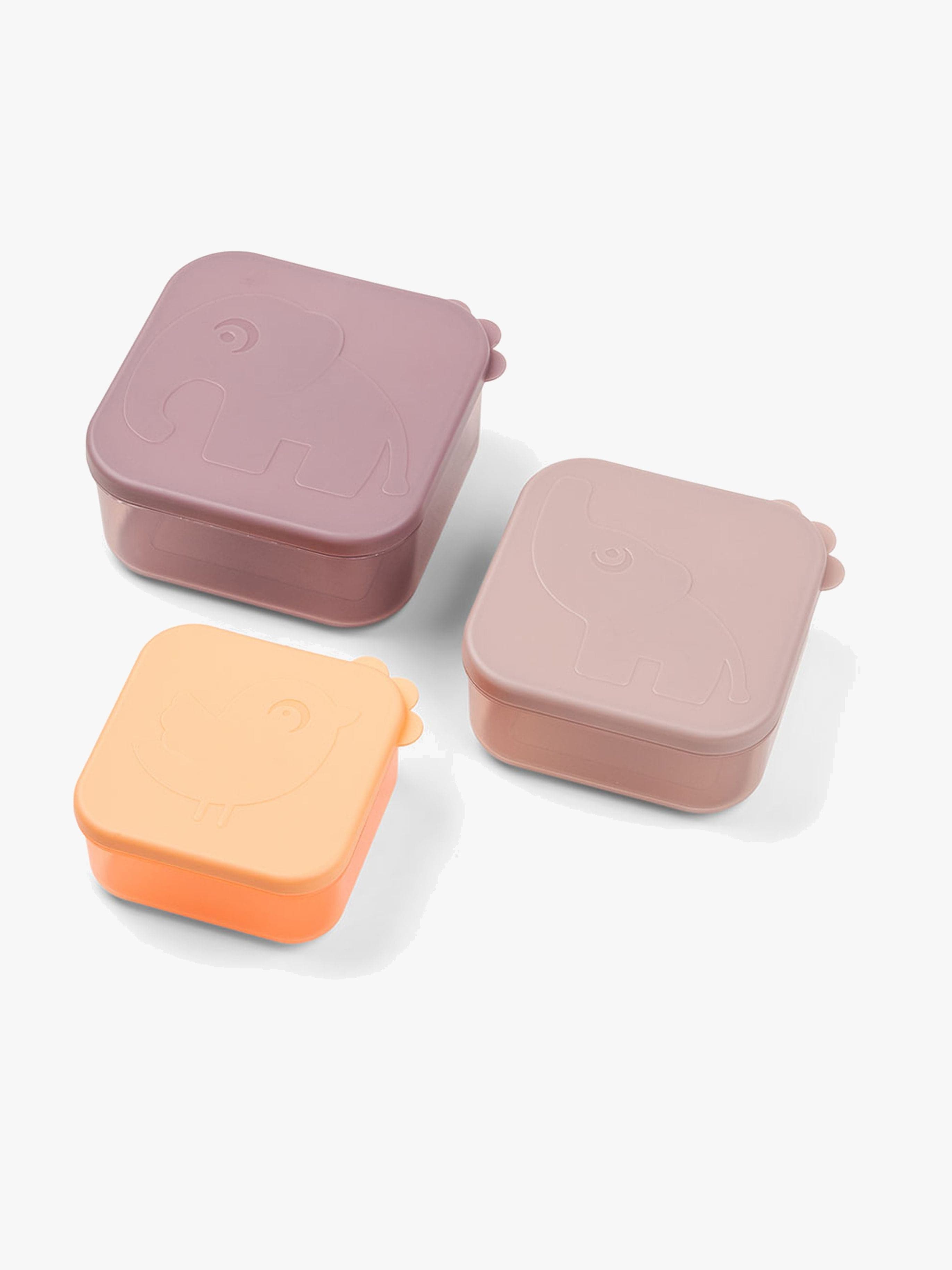 Done By Deer Deer Friends Välipalalaatikot 3-pack, Powder