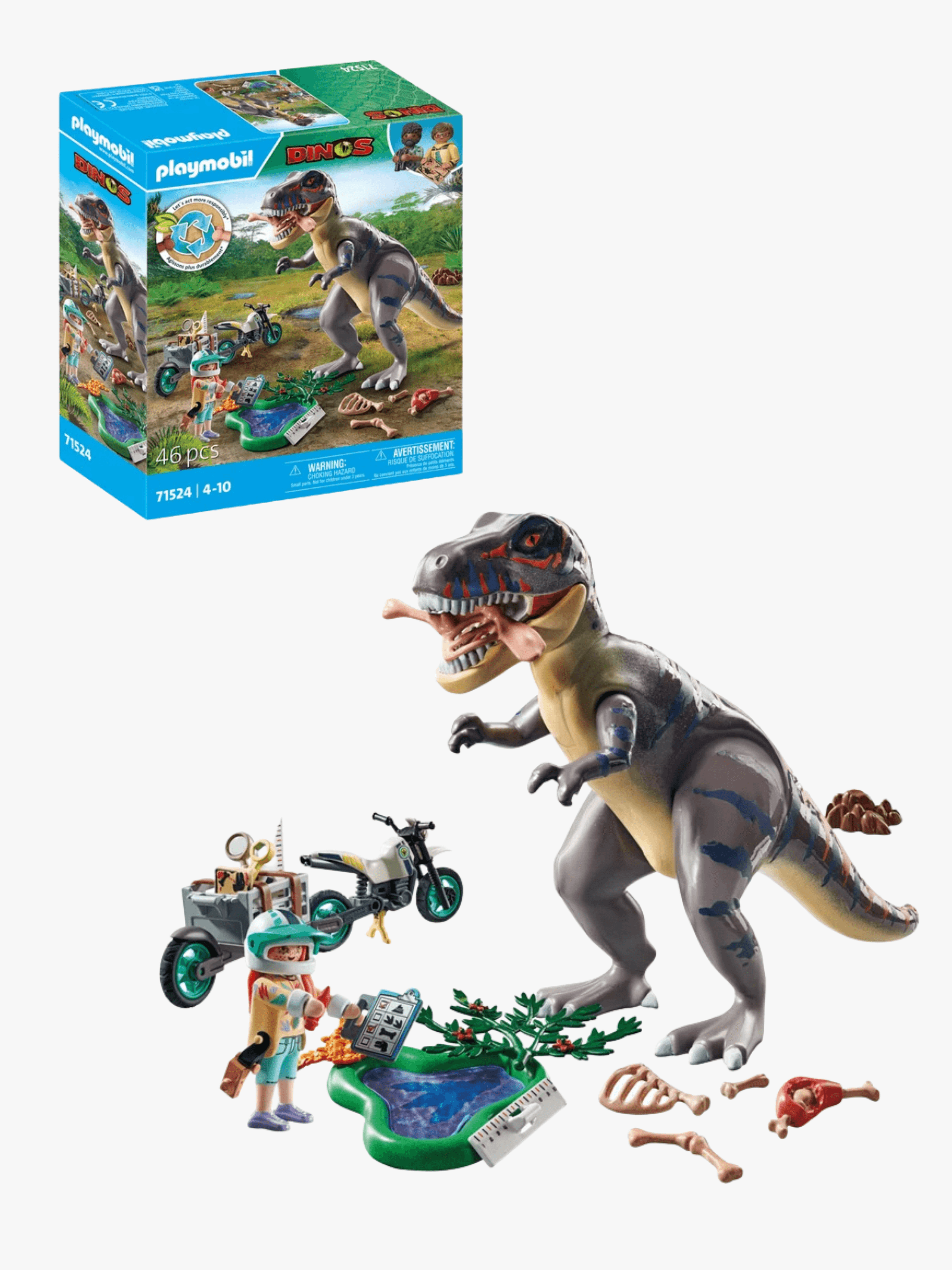 Playmobil Dinos 71524 T-Rex Jäljet Ja Jäljittäjä