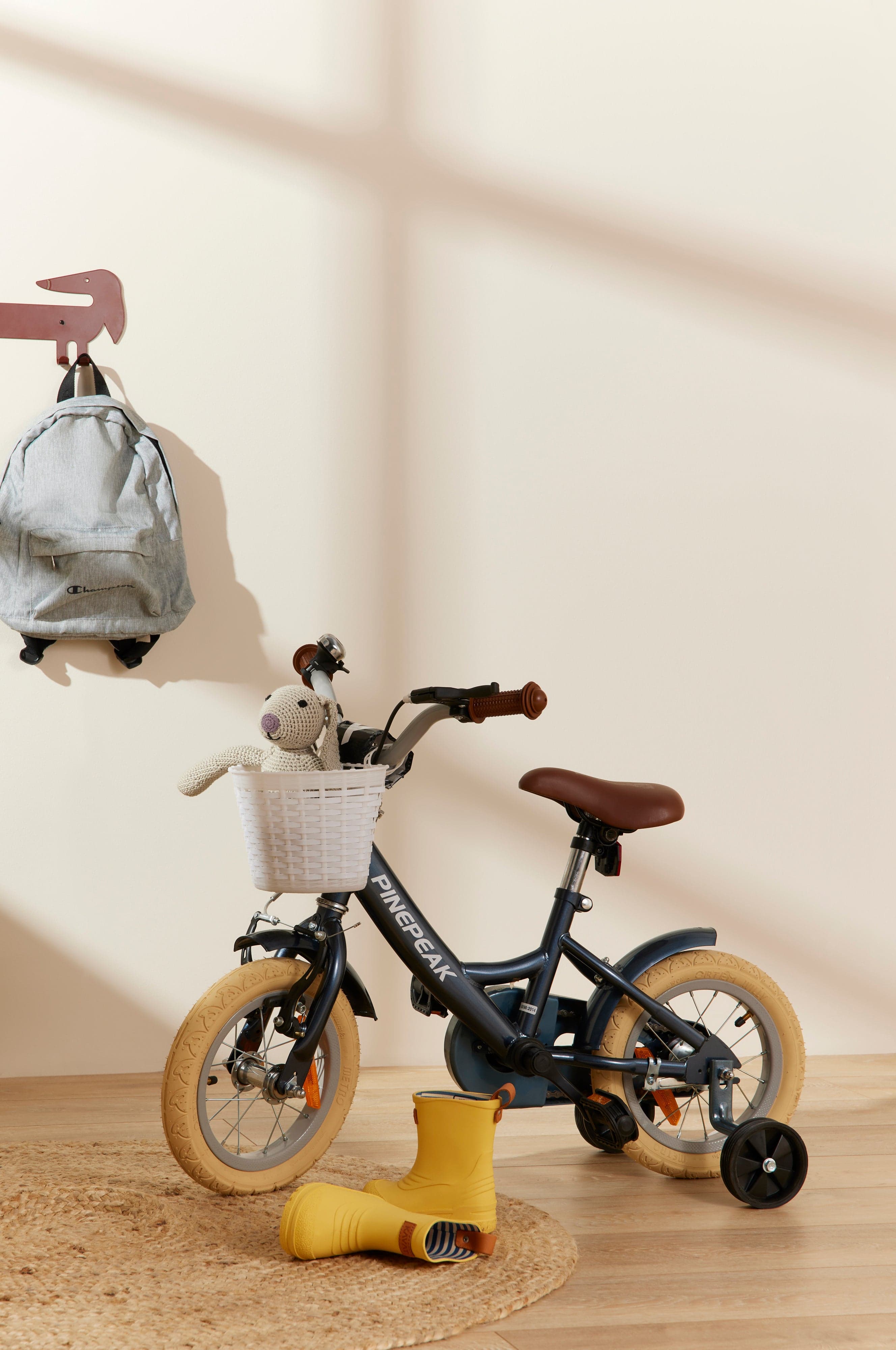 Pinepeak Retro City Polkupyörä 12"'"', Harmaa