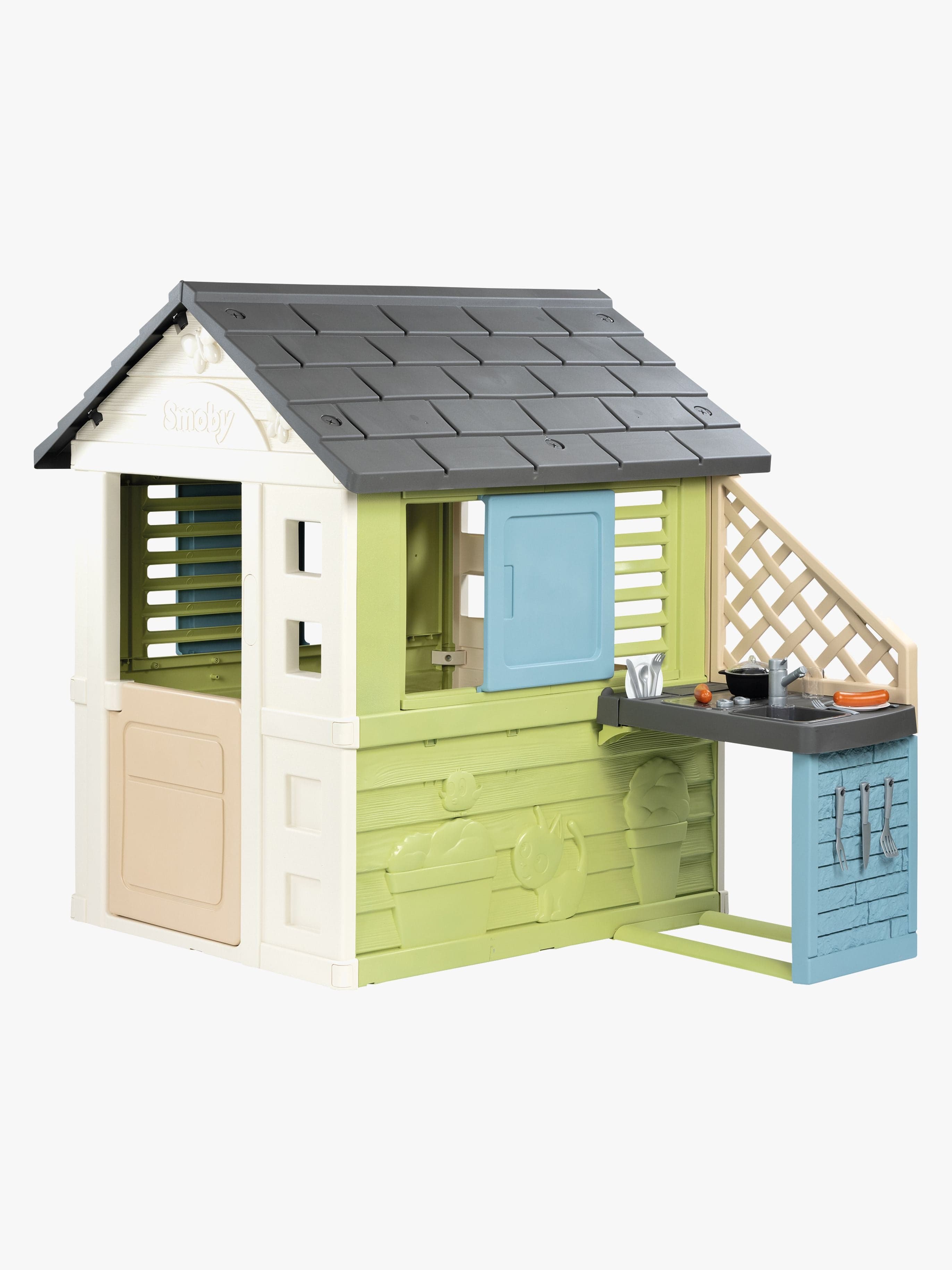 Smoby Life Pretty Leikkimökki + Keittiö