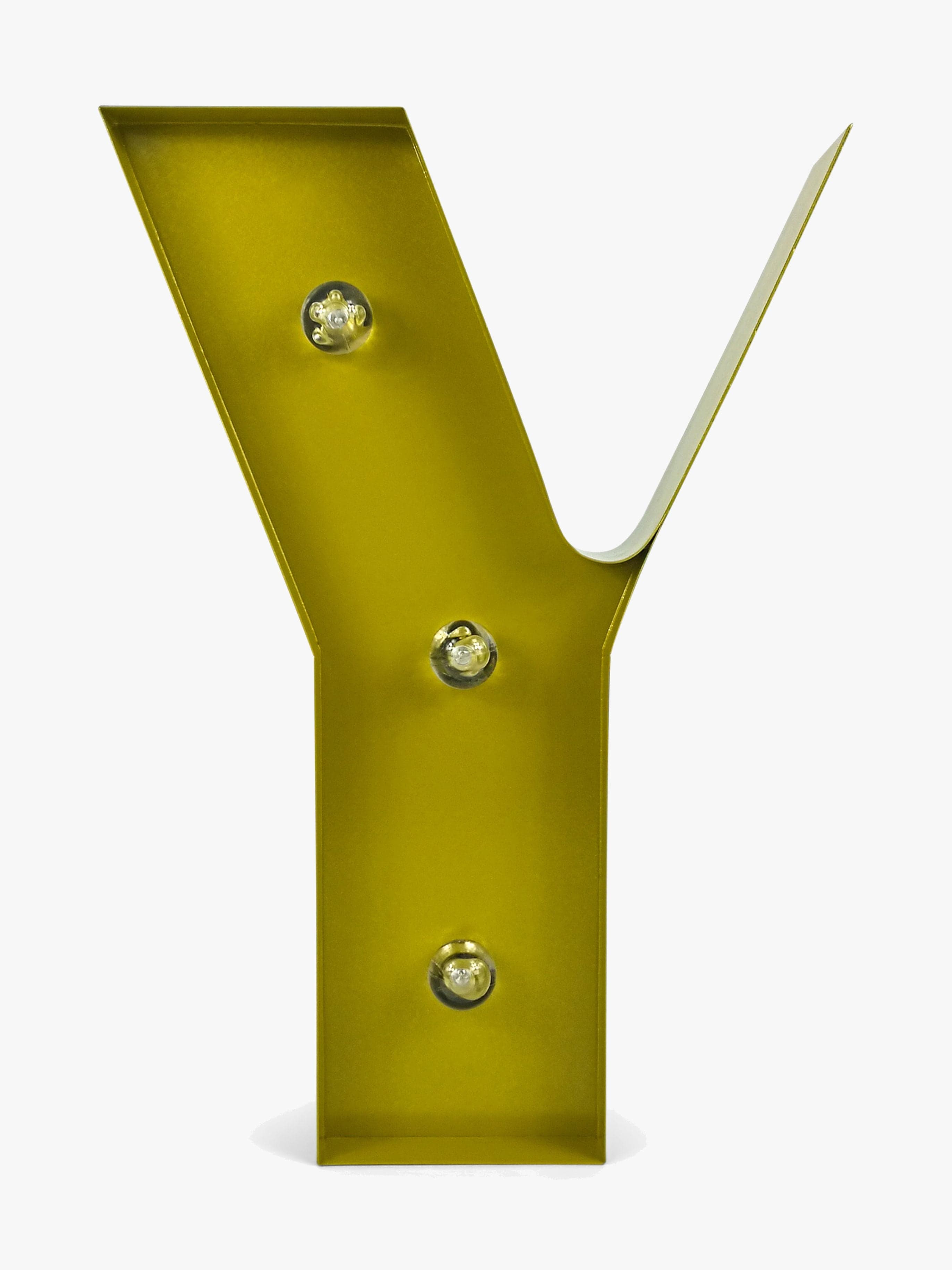 Petite Déco Kirjainvalaisin Y, Kulta