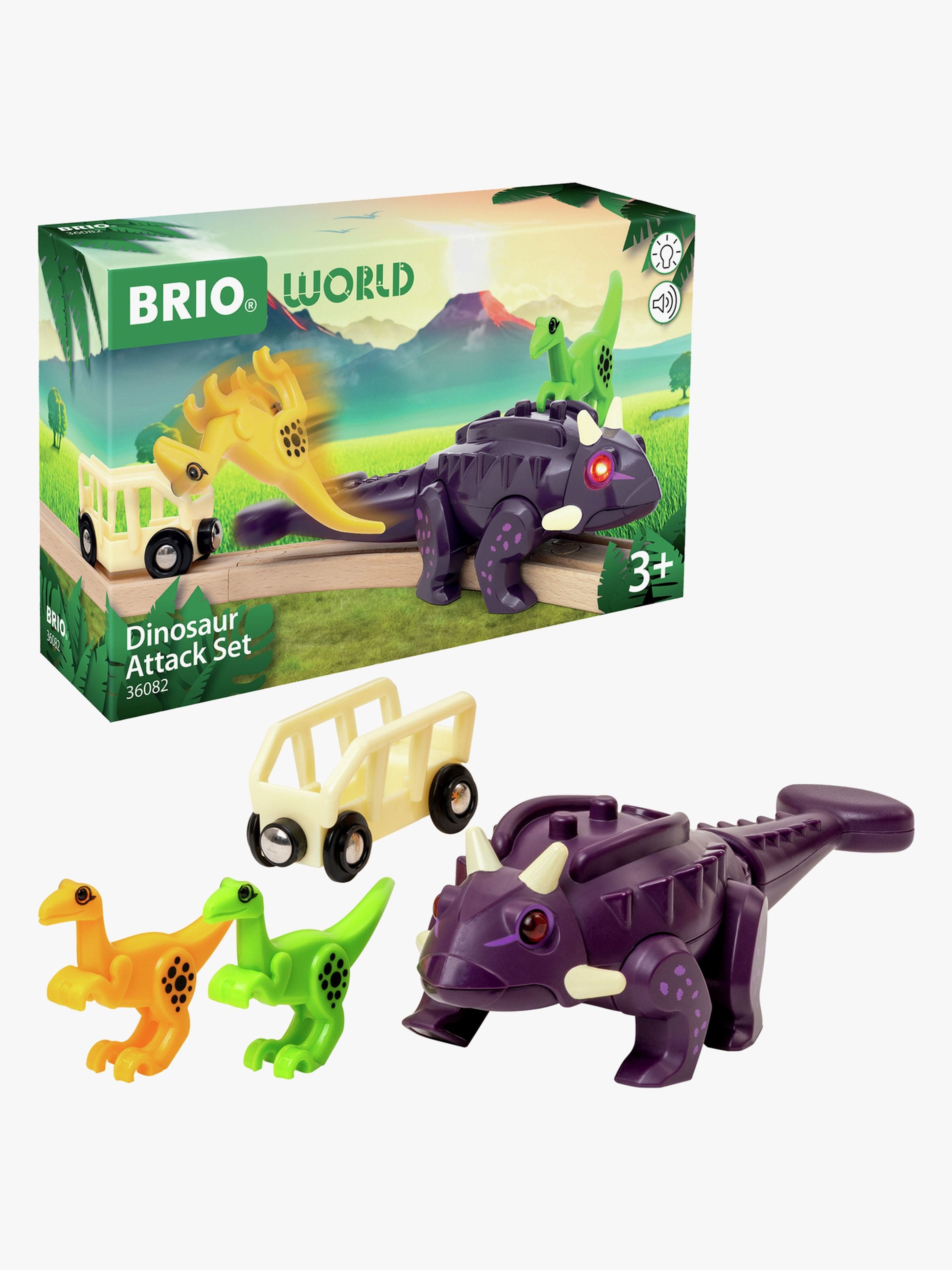 BRIO World 36082 Dinovaunu + Dinosaurukset