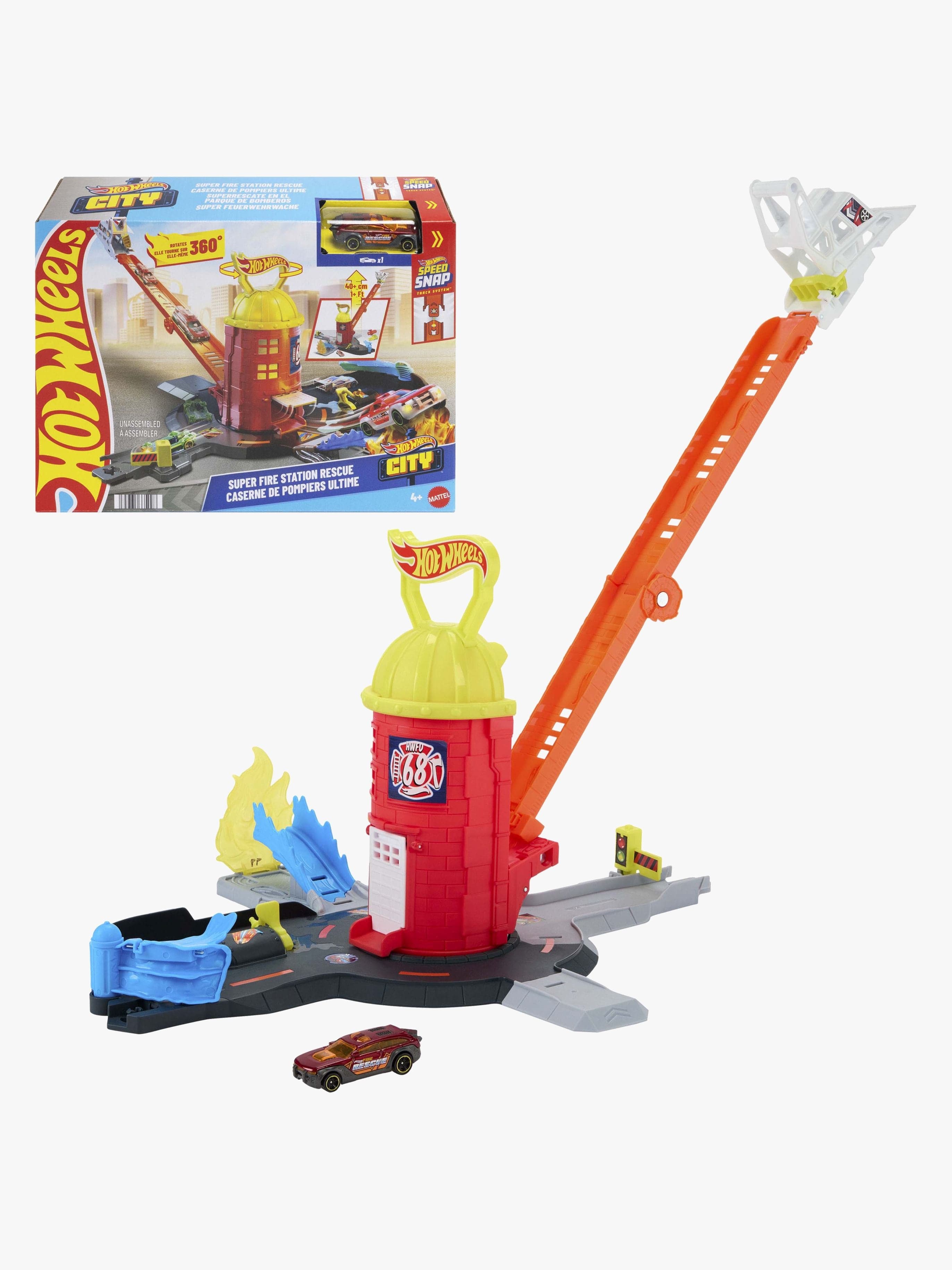 Hot Wheels City Paloasema Super Fire Station Rescue