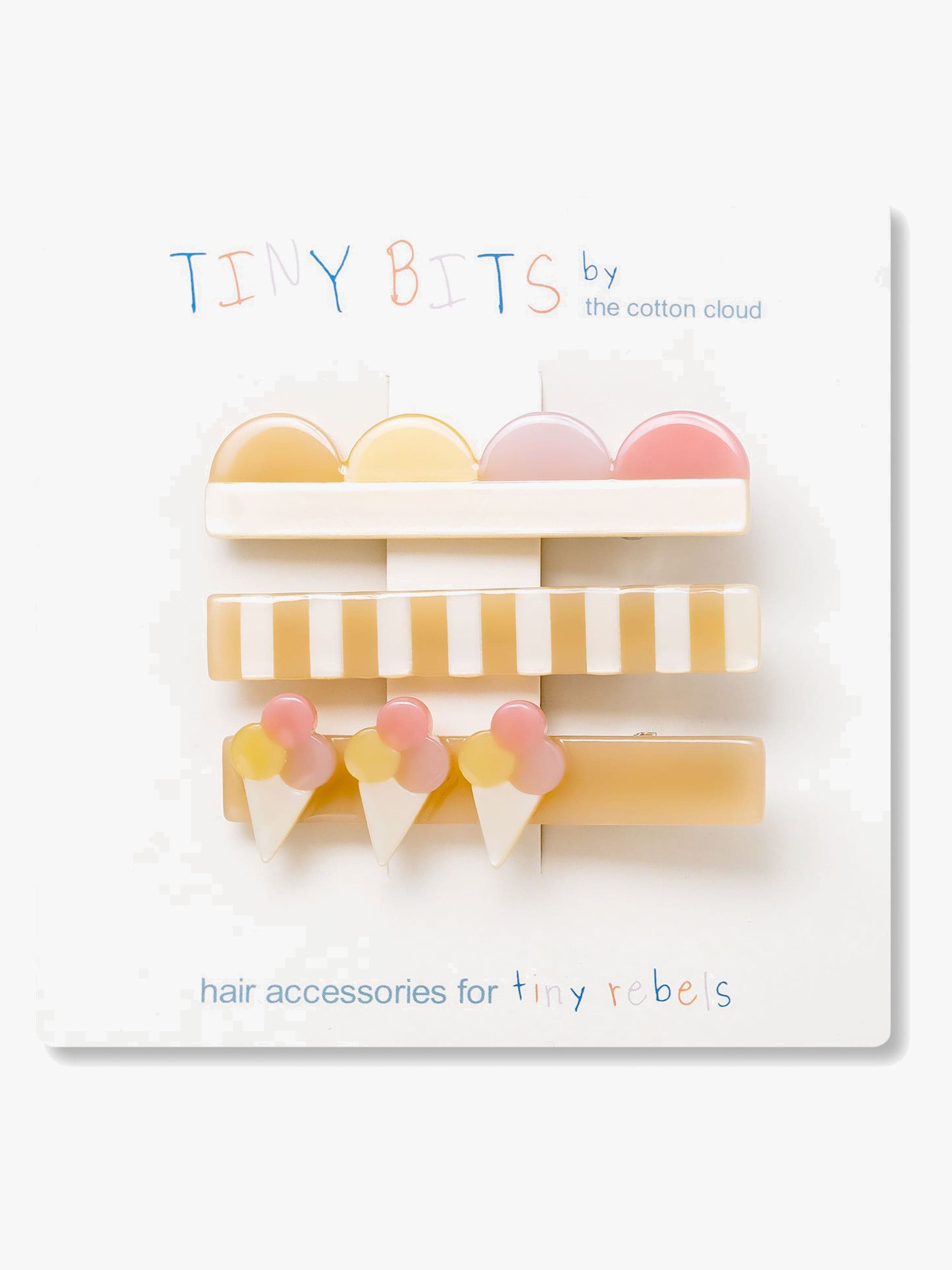 The Cotton Cloud Hiussoljet 3-pack, Ice Cream