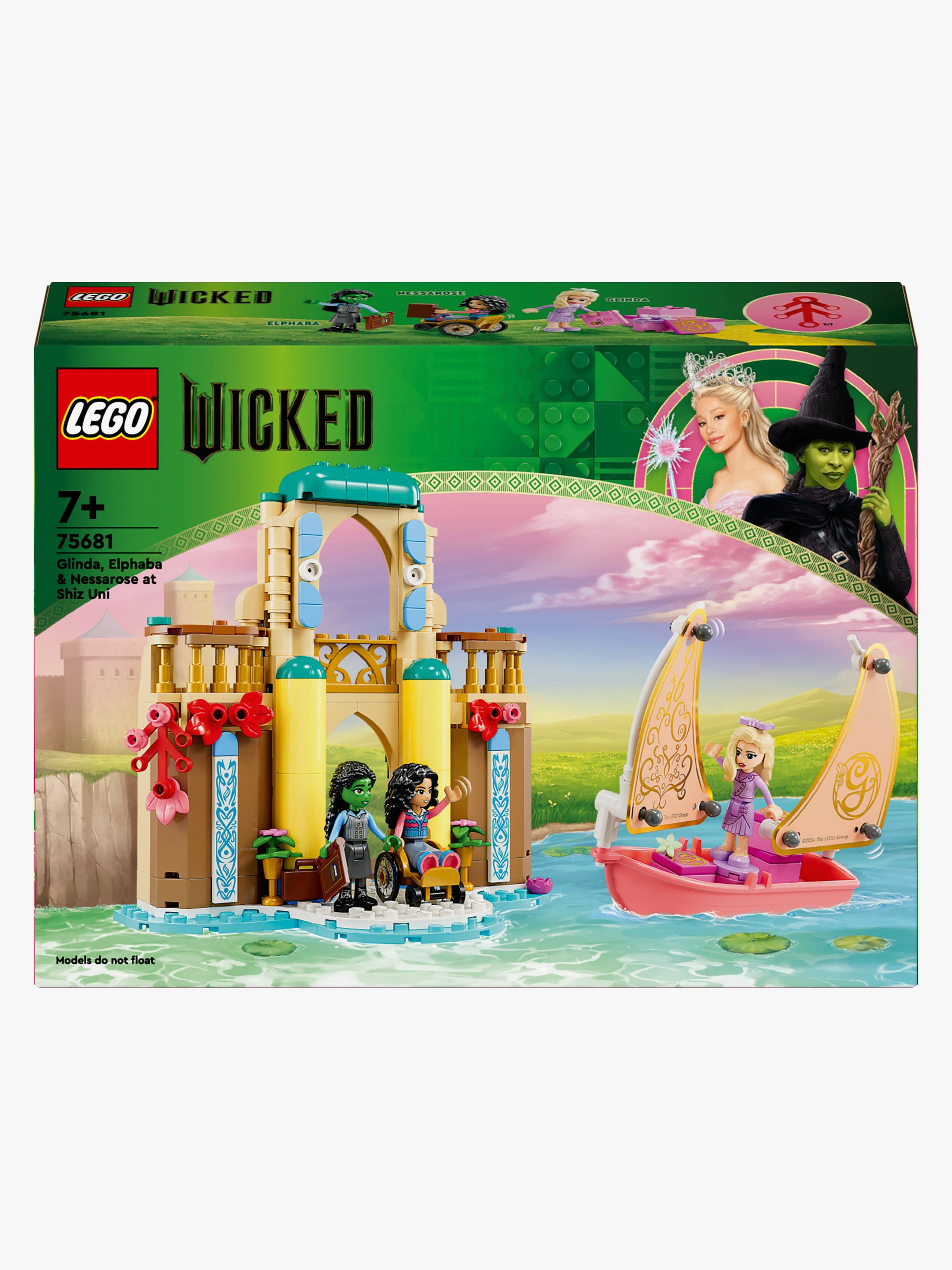 LEGO Wicked 75681 Glinda, Elphaba ja Nessarose Shizin yliopistossa