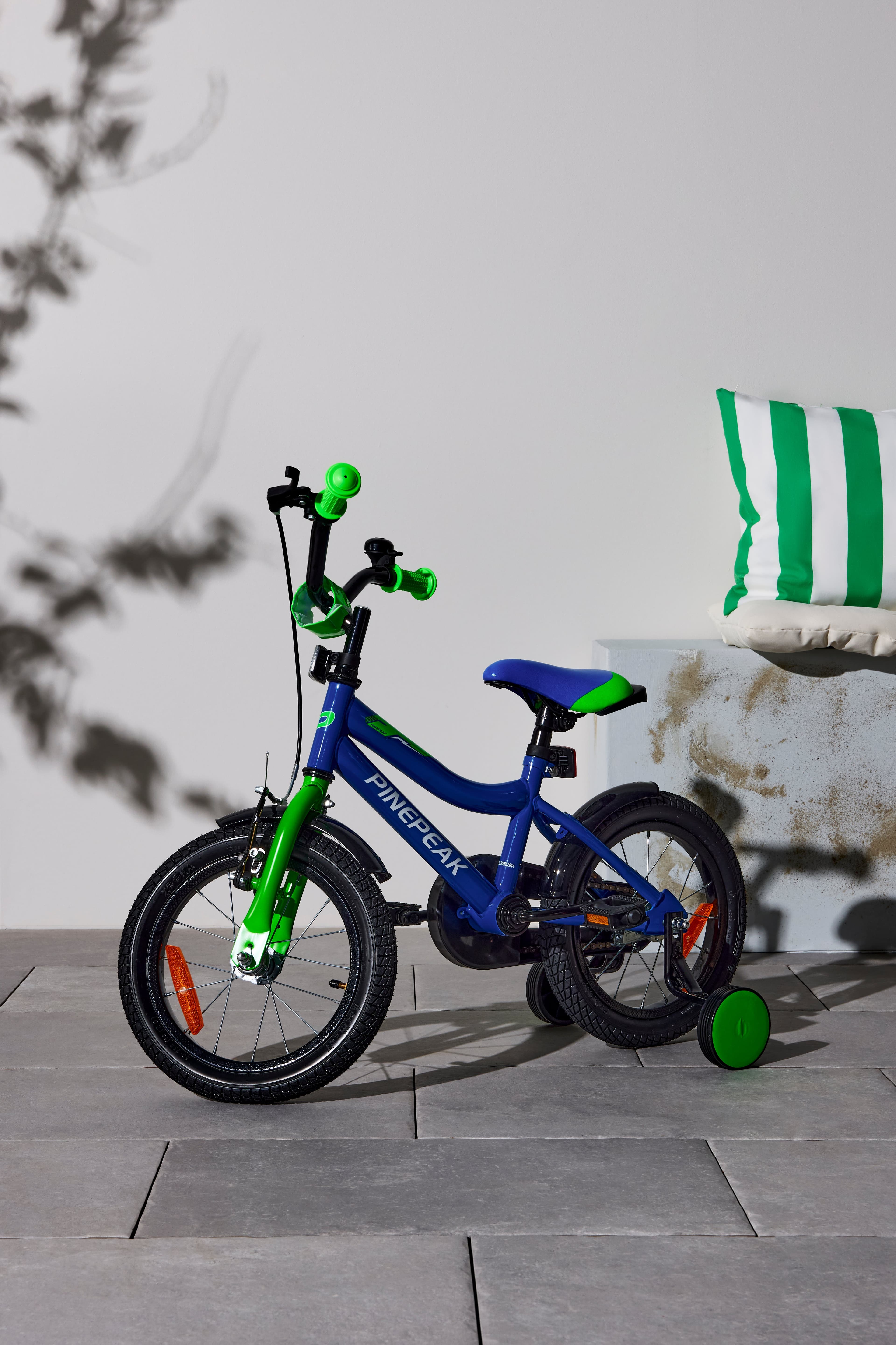 Pinepeak Polkupyörä 14"'"', Vihreä/Sininen